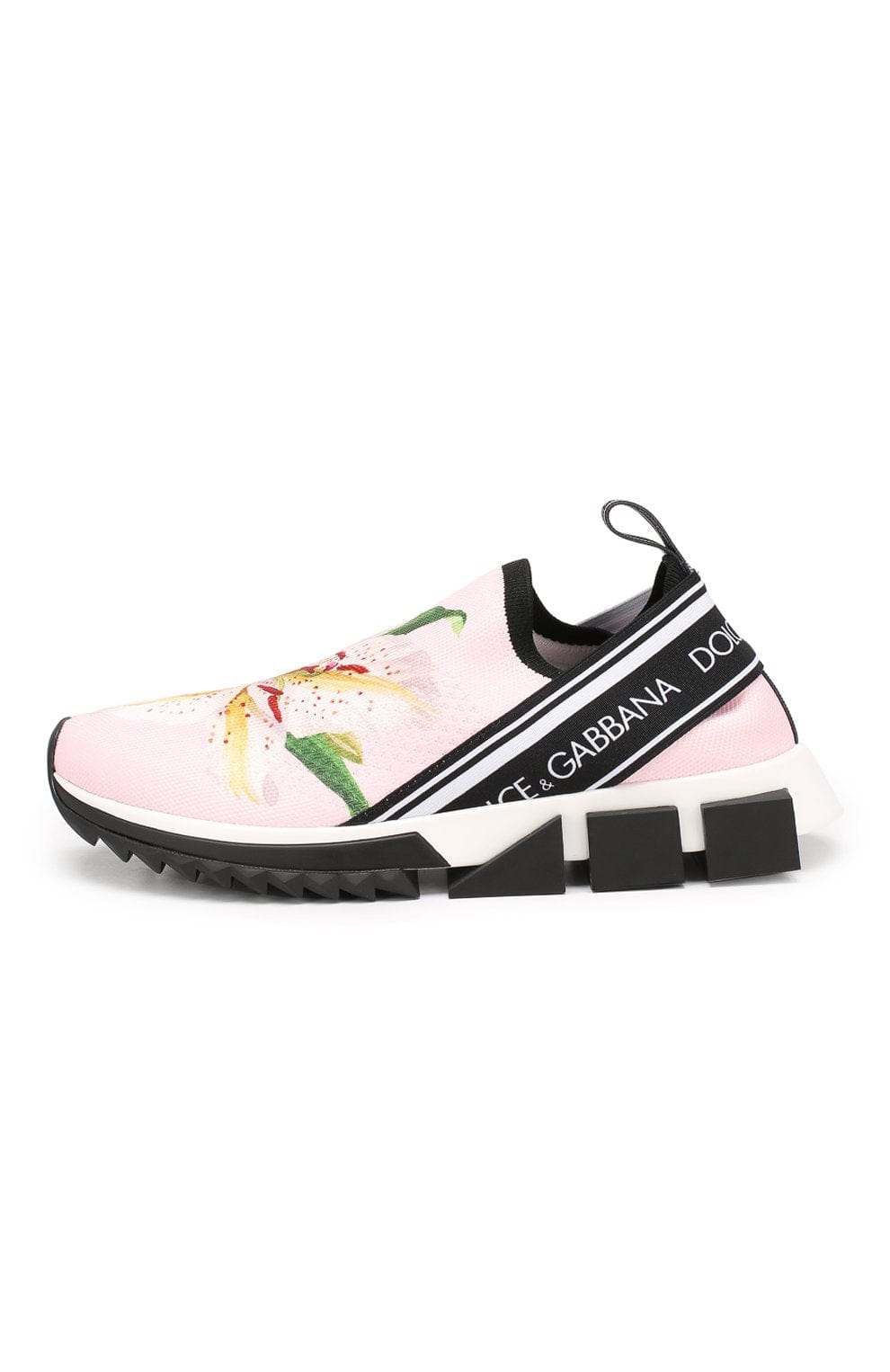 Dolce & Gabbana Floral-Print Sorrento Low-Top Sneakers