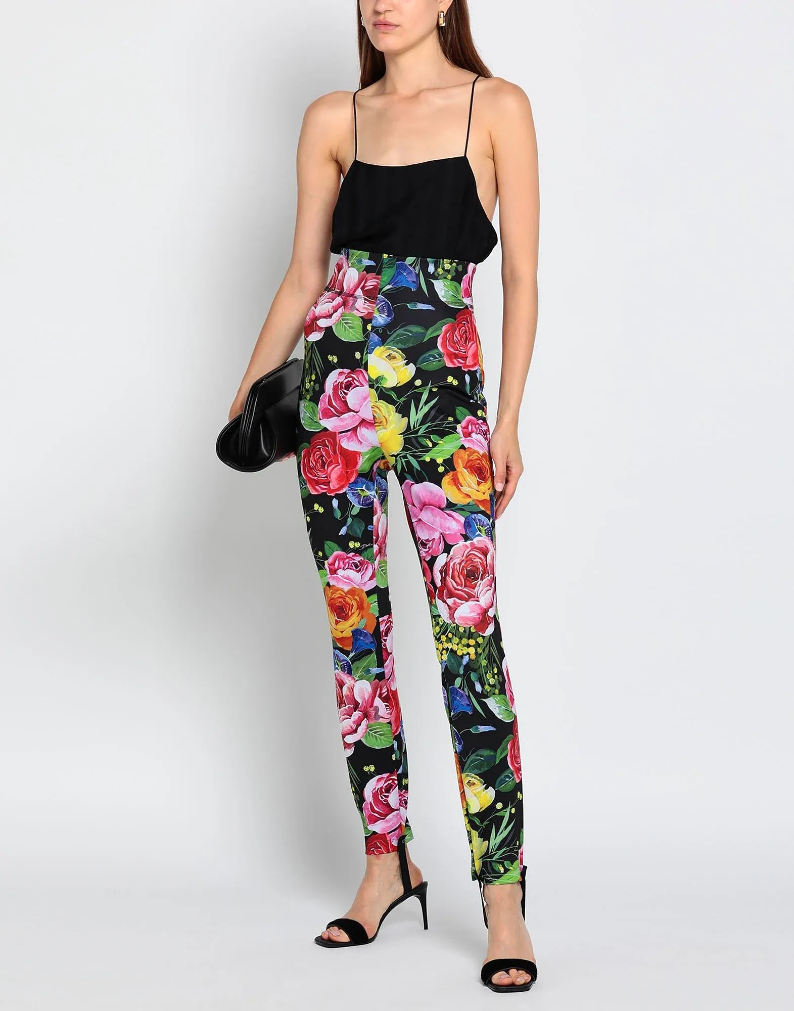 Dolce & Gabbana Floral-Print Stretch Leggings - alternate view