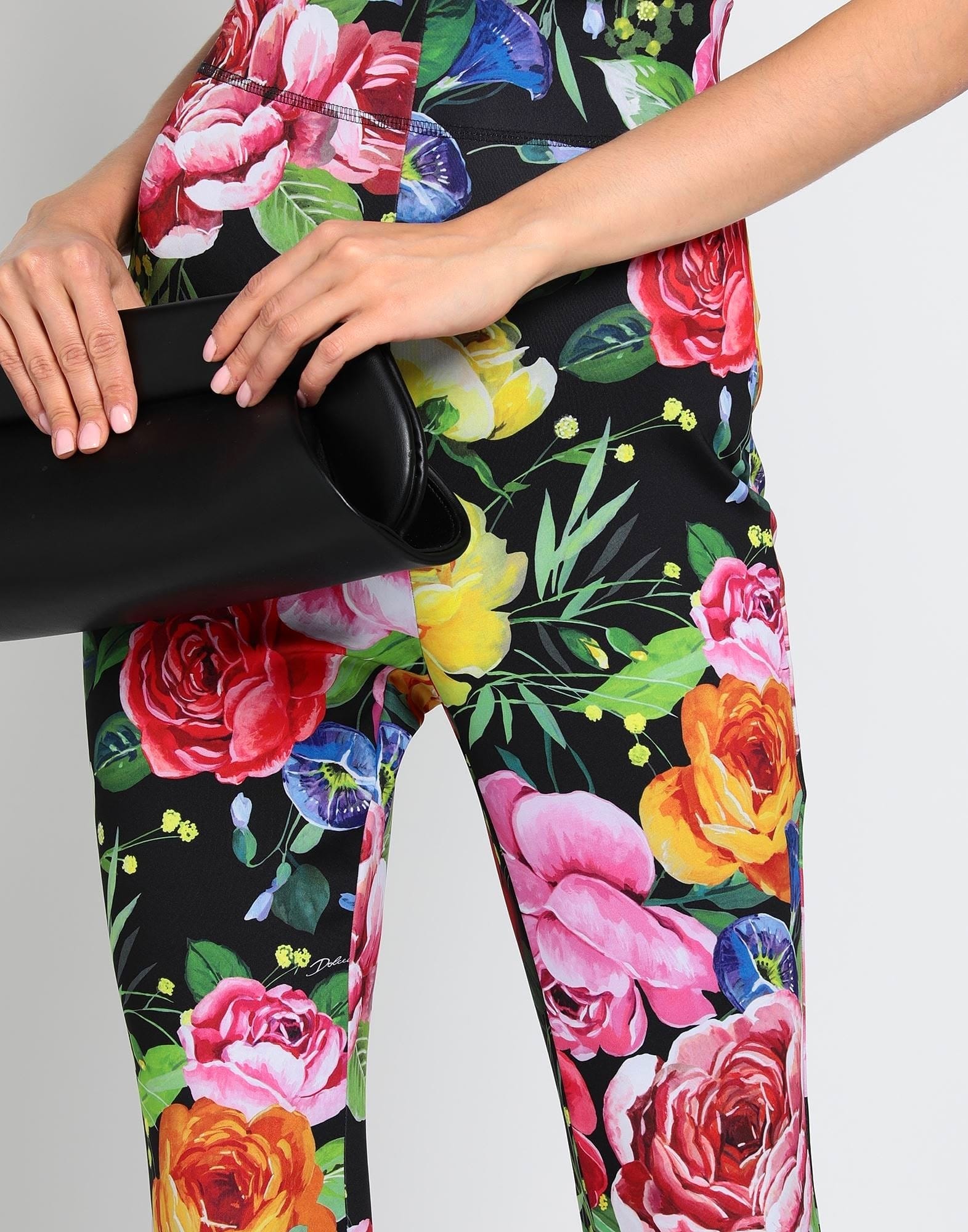Dolce & Gabbana Dolce & Gabbana Floral-Print Stretch Leggings