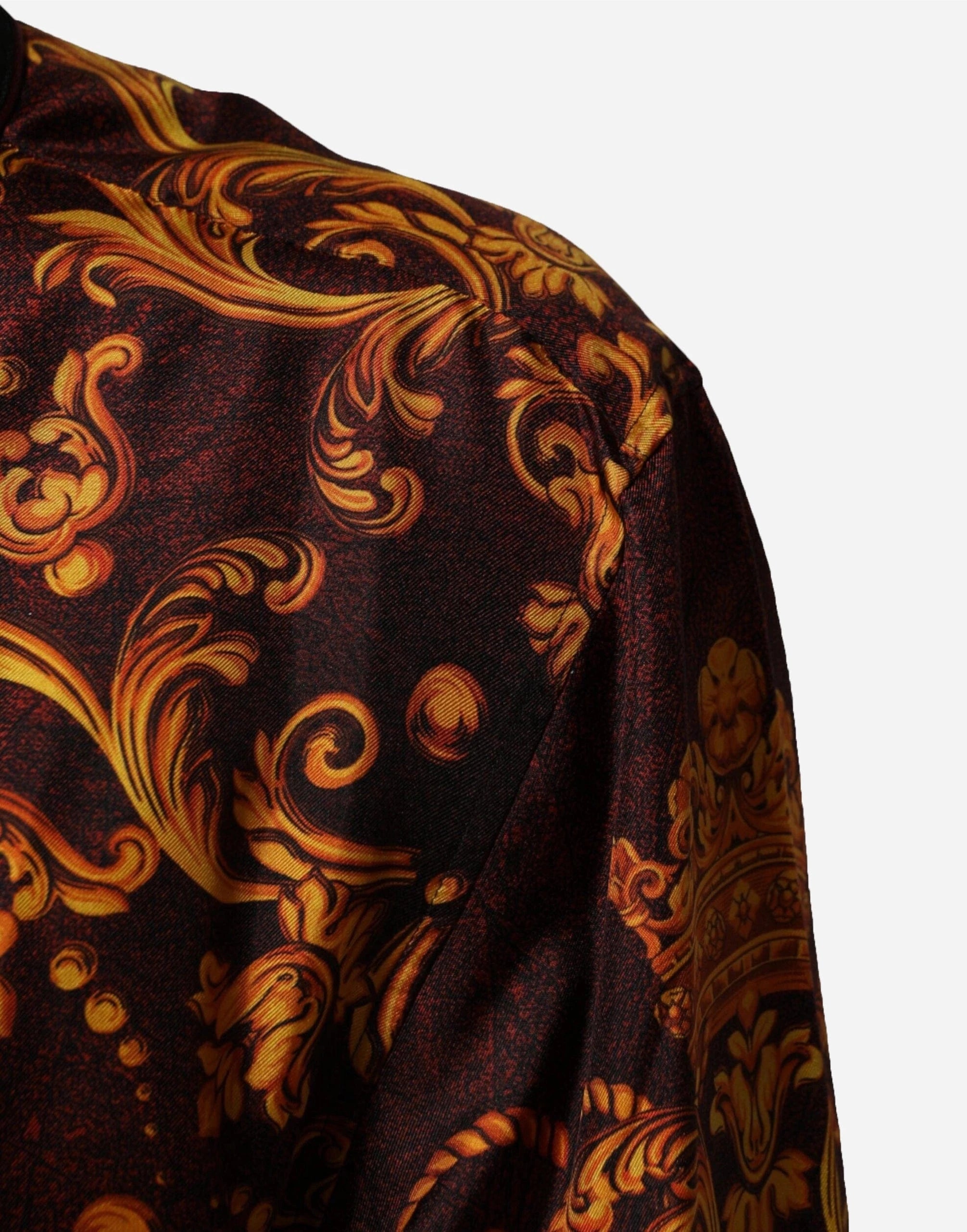 Dolce & Gabbana Floral Printed Baroque Silk Shirt