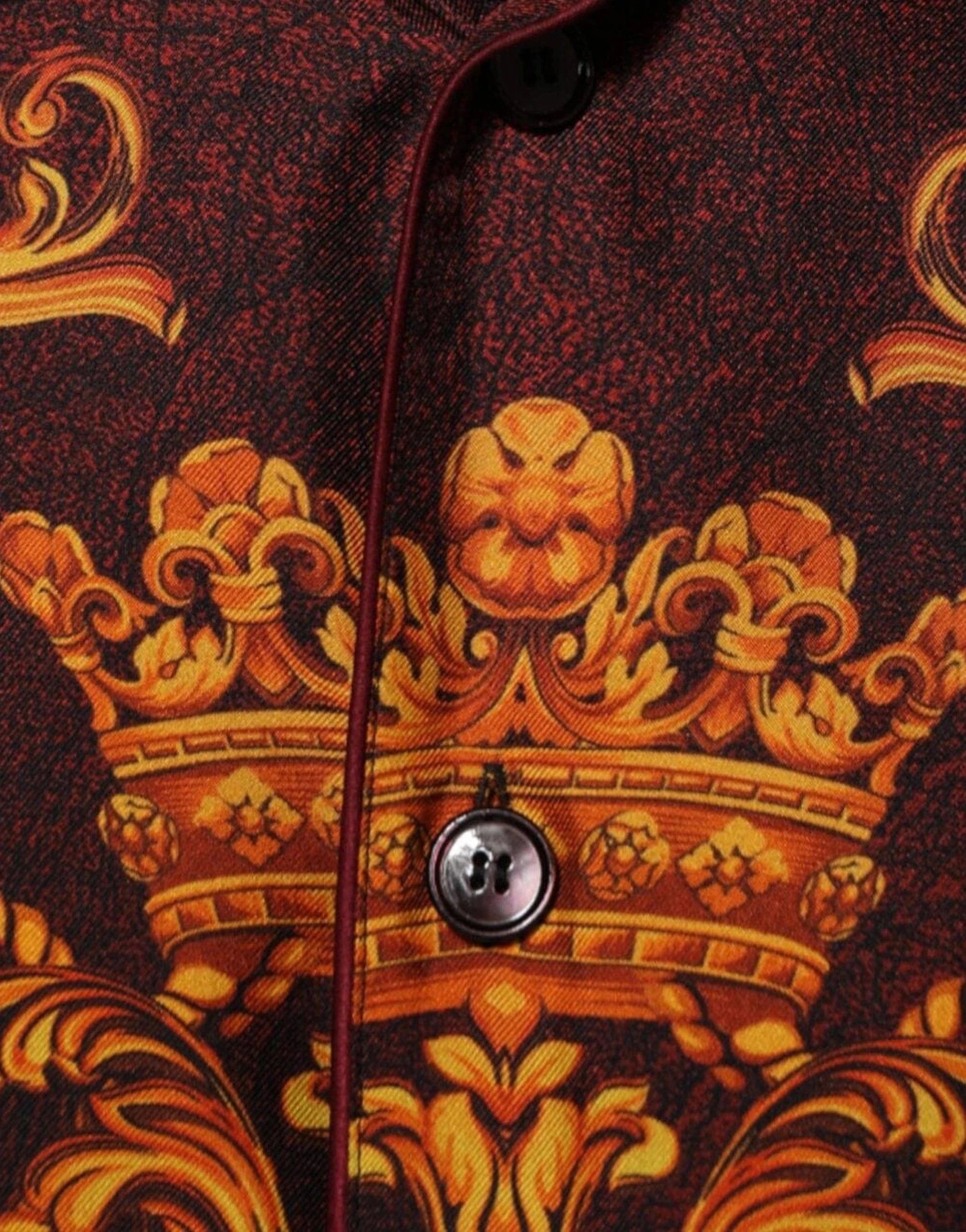 Dolce & Gabbana Floral Printed Baroque Silk Shirt