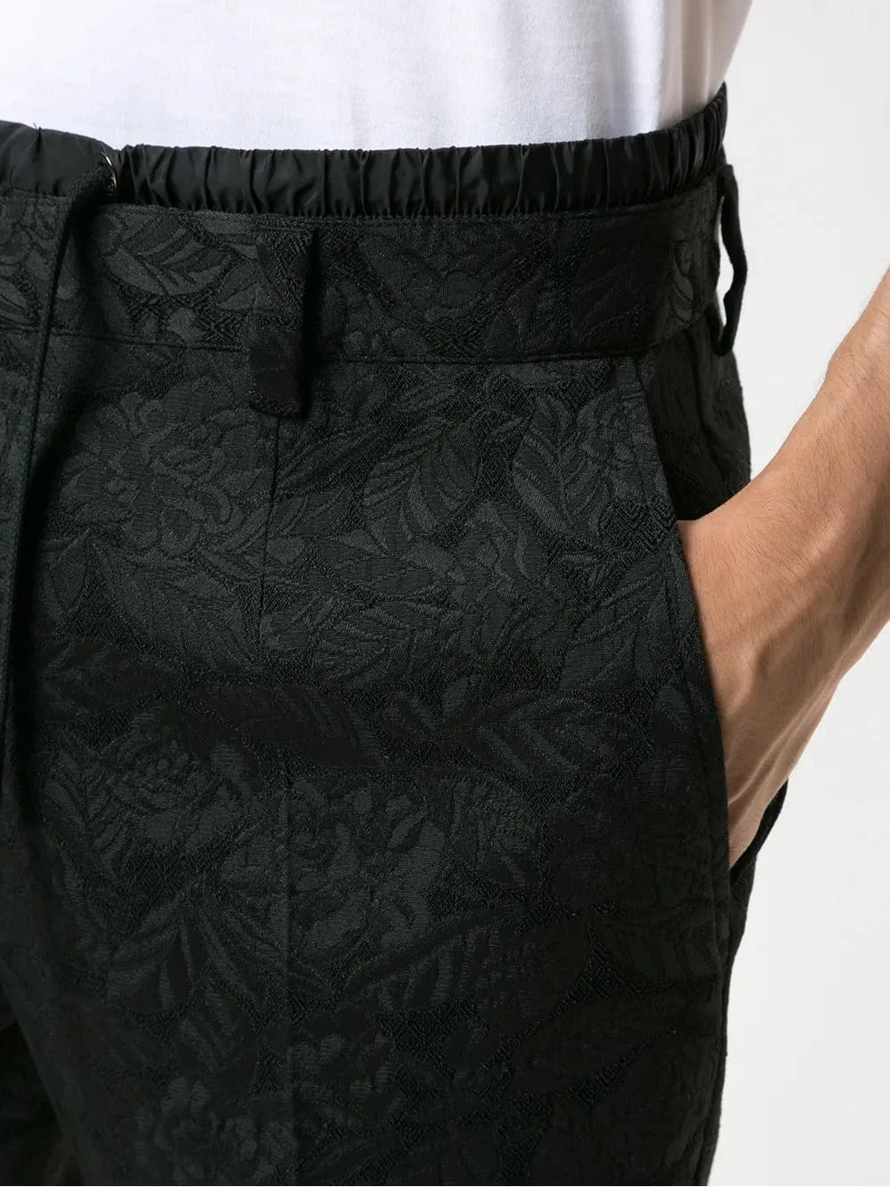 Dolce & Gabbana Floral Stretch Jacquard Jogging Pants