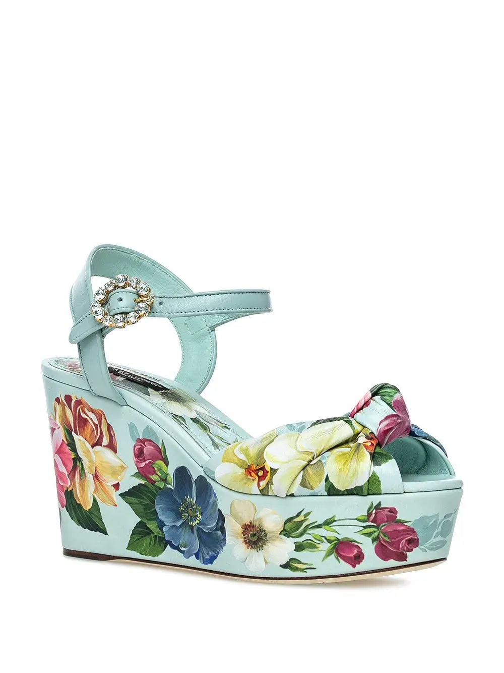 Dolce & Gabbana Floral Wedge Sandals