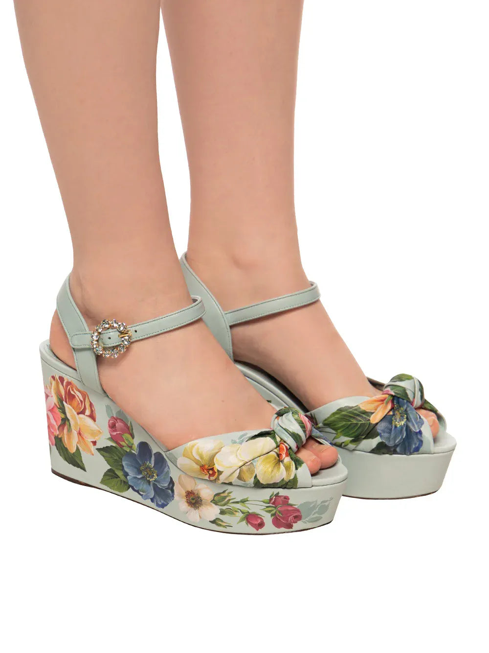 Dolce & Gabbana Floral Wedge Sandals