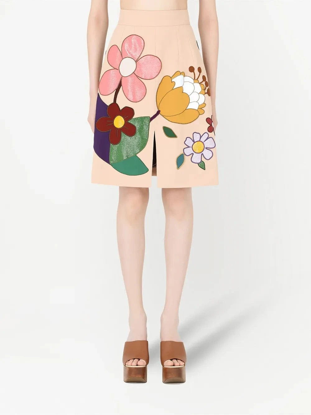 Dolce & Gabbana Flower Patch-Detail Skirt