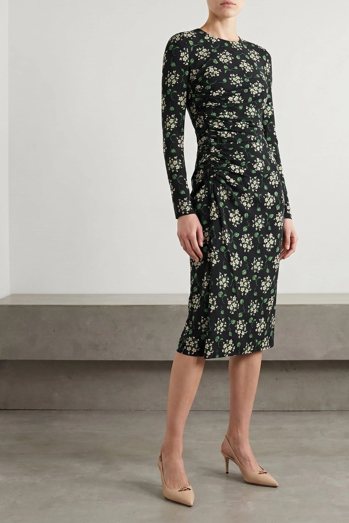 Dolce & Gabbana Flower Print Midi Dress - alternate view