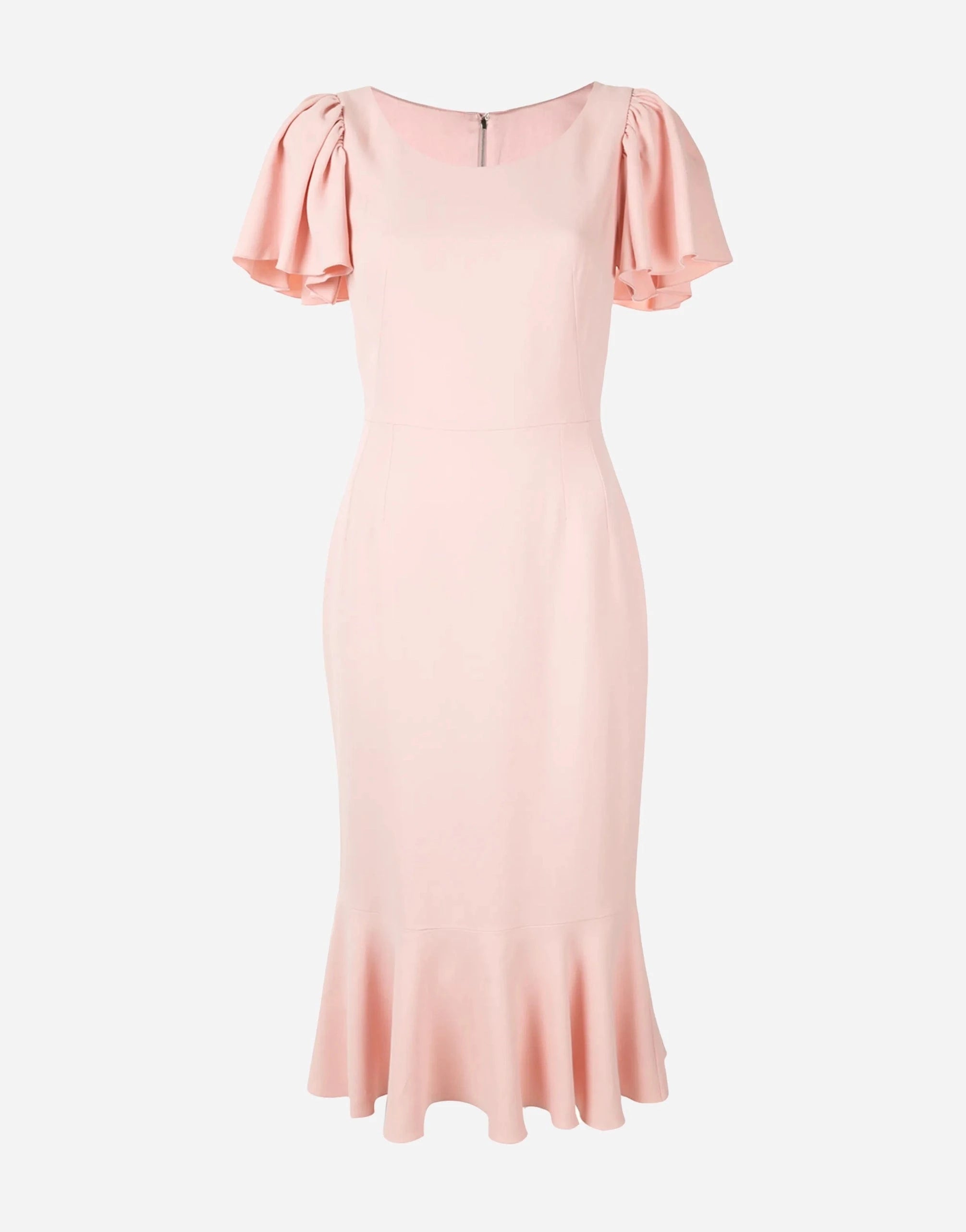 Dolce & Gabbana Flutter Sleeve Midi Dress