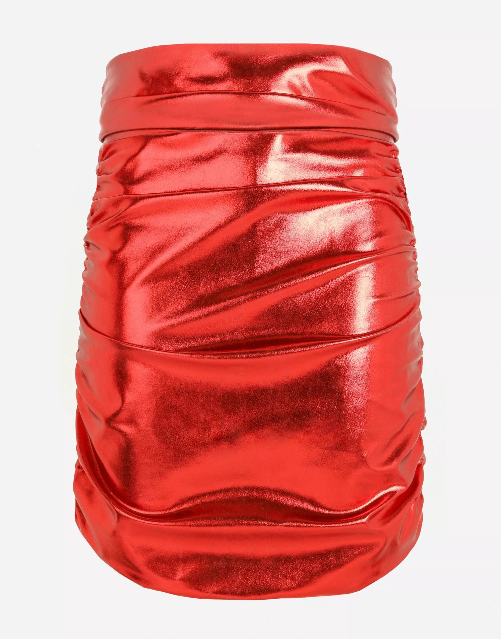 Dolce & Gabbana Foiled Draping Miniskirt