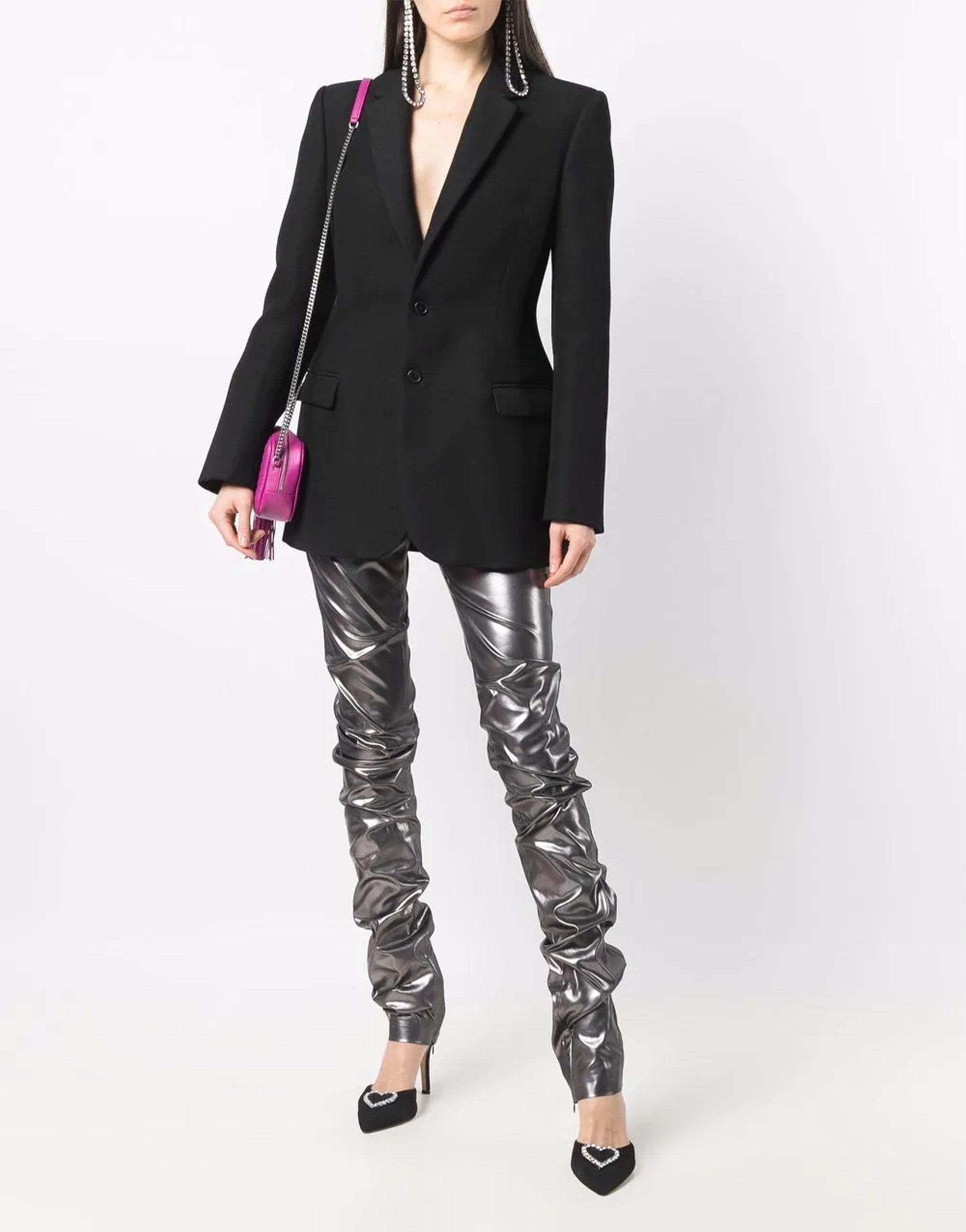 Dolce & Gabbana Foiled Fabric Pants
