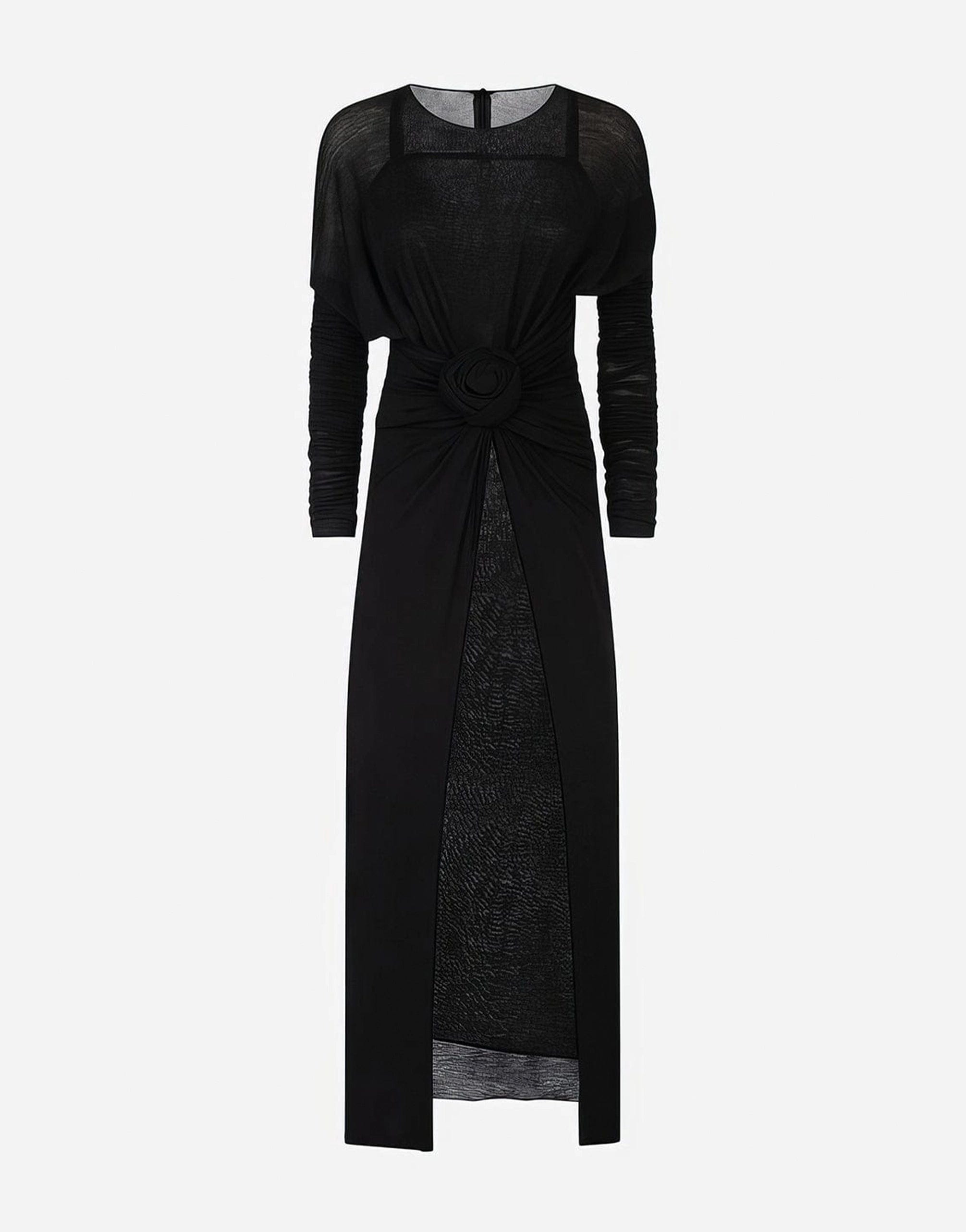 Dolce & Gabbana Front-Tie Midi Dress