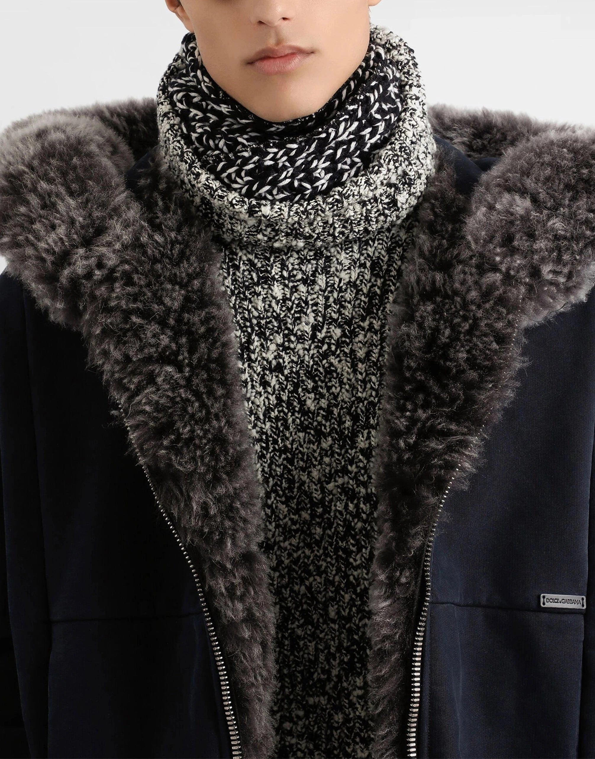 Dolce & Gabbana Fur-Trim Hoodie
