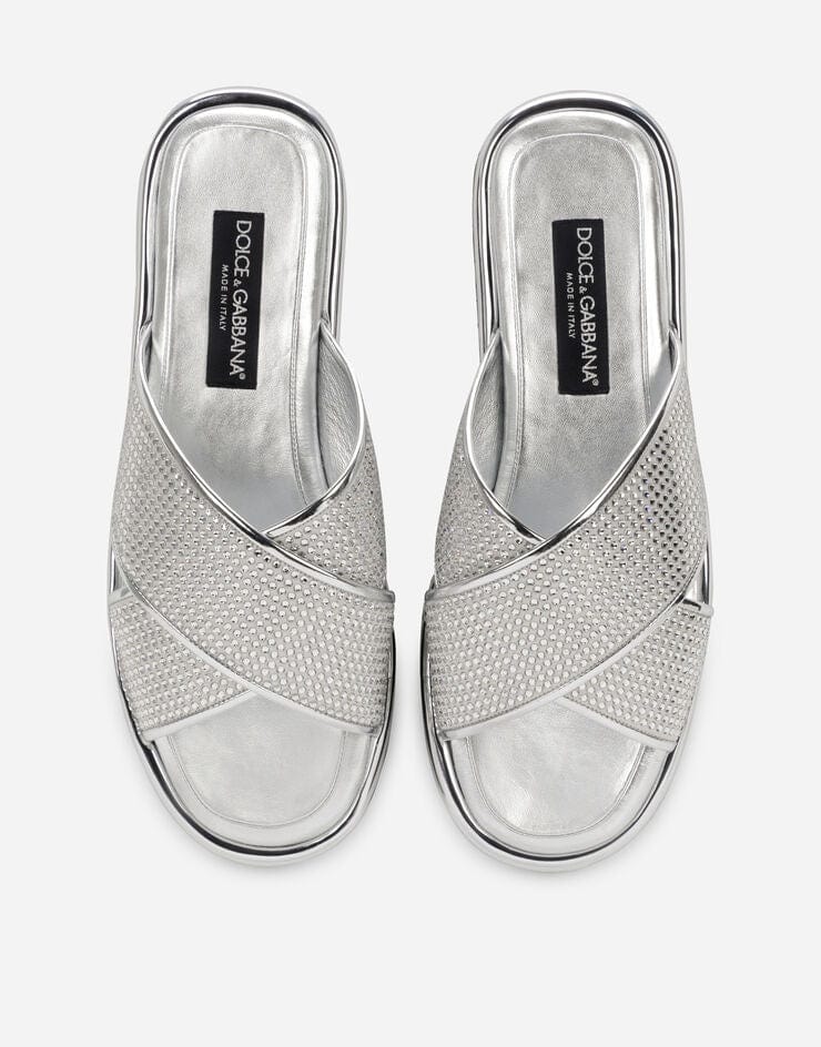 Dolce & Gabbana Fusible Rhinestones-Embellished Slides
