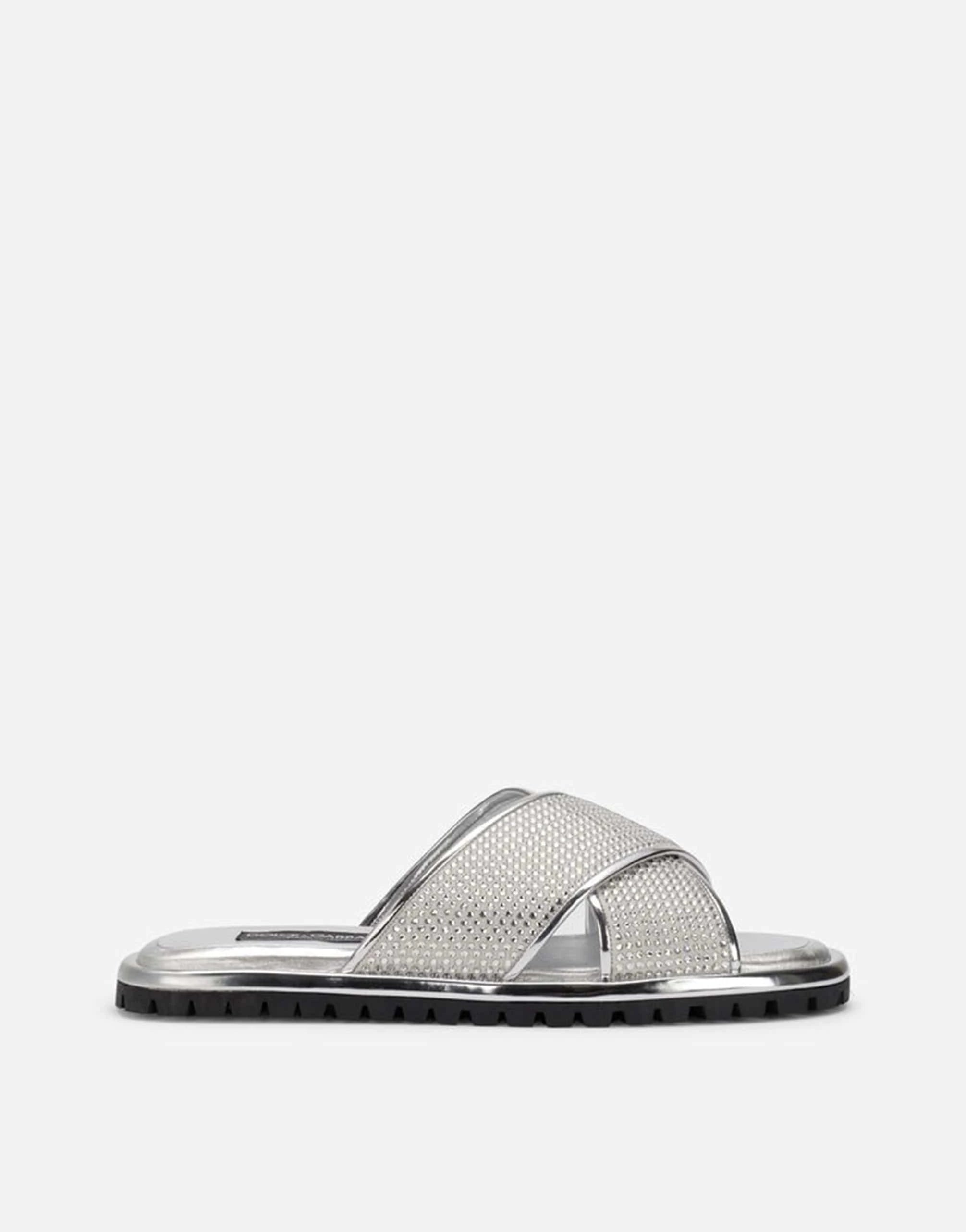 Dolce & Gabbana Fusible Rhinestones-Embellished Slides