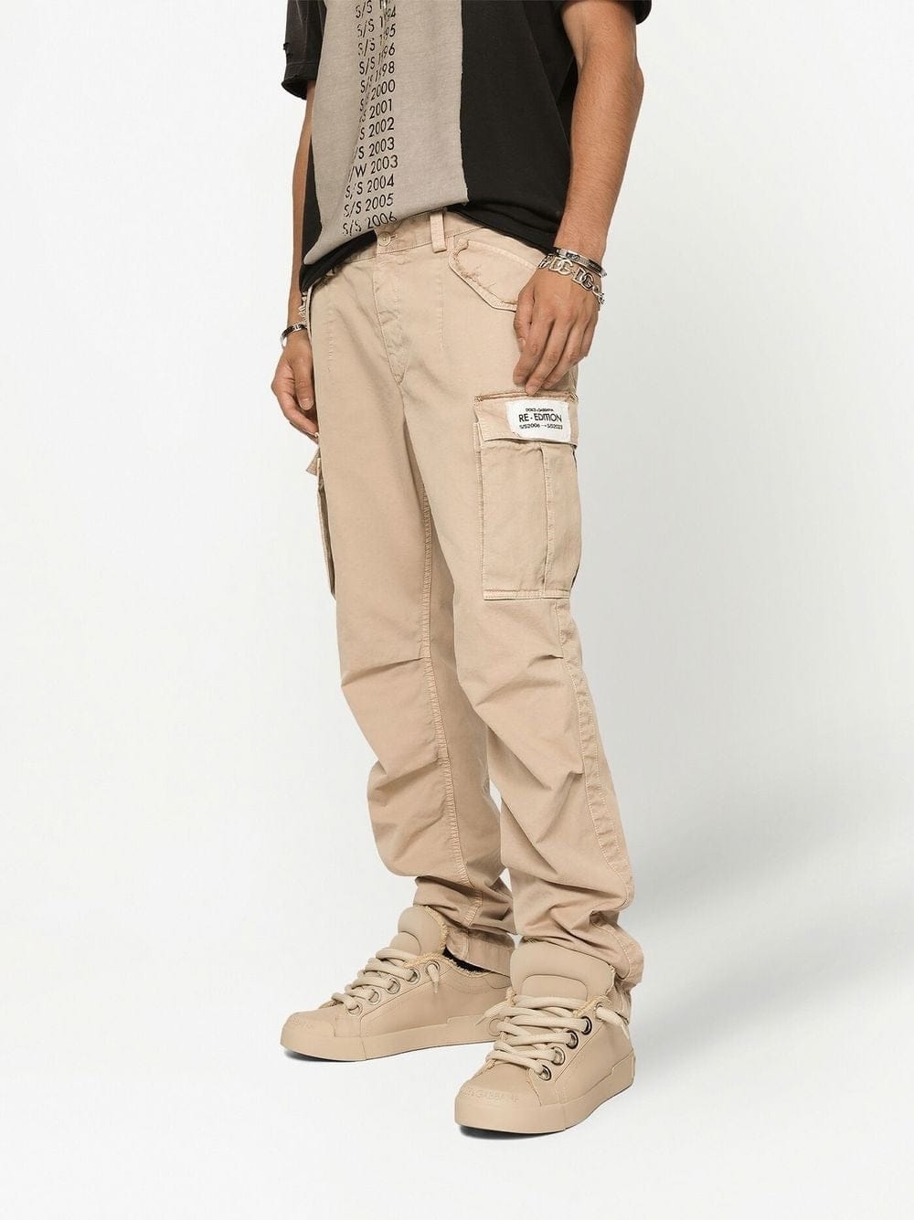 Dolce & Gabbana Garment-Dyed Cotton Cargo Pants