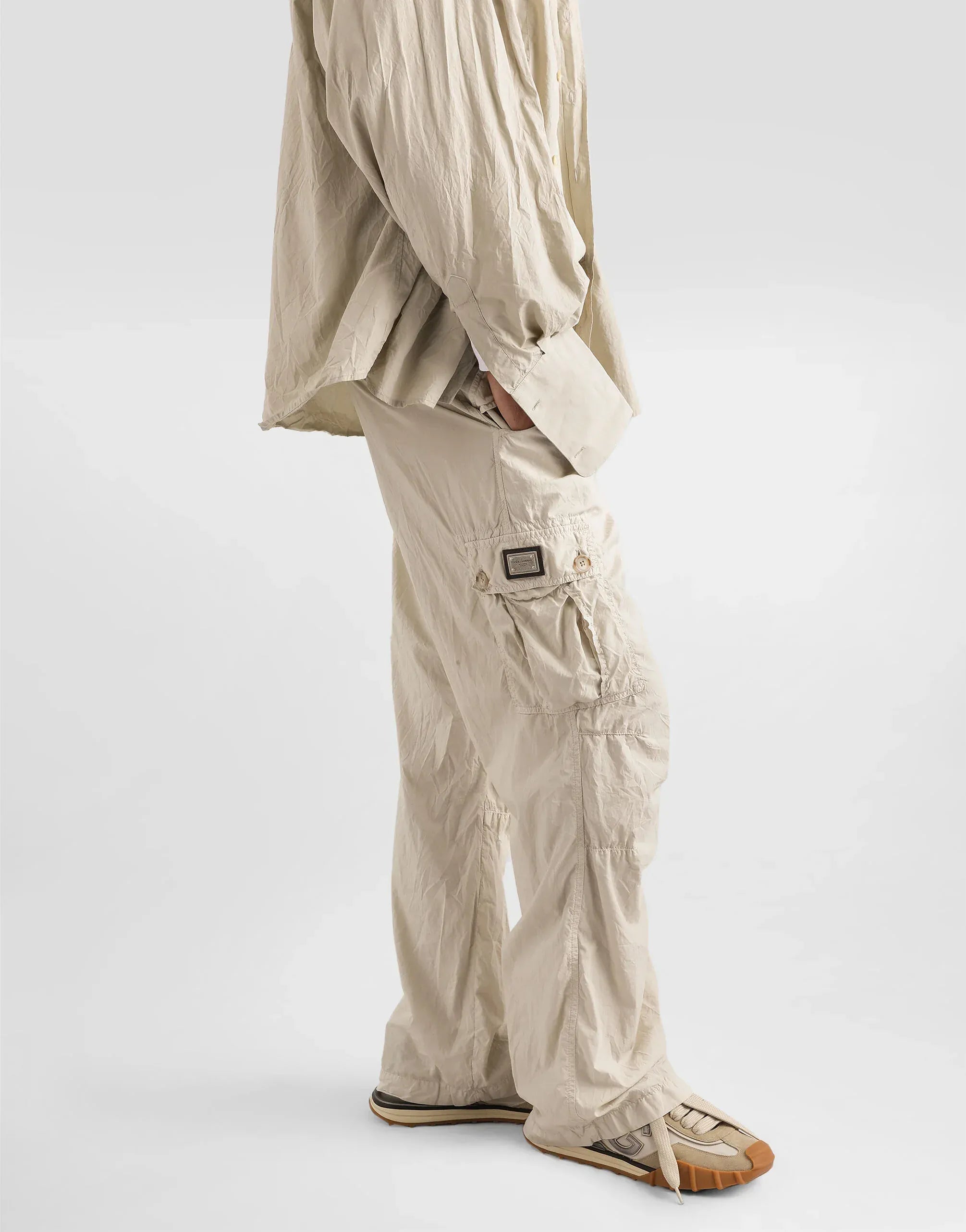 Dolce & Gabbana Garment-Dyed Poplin Trousers