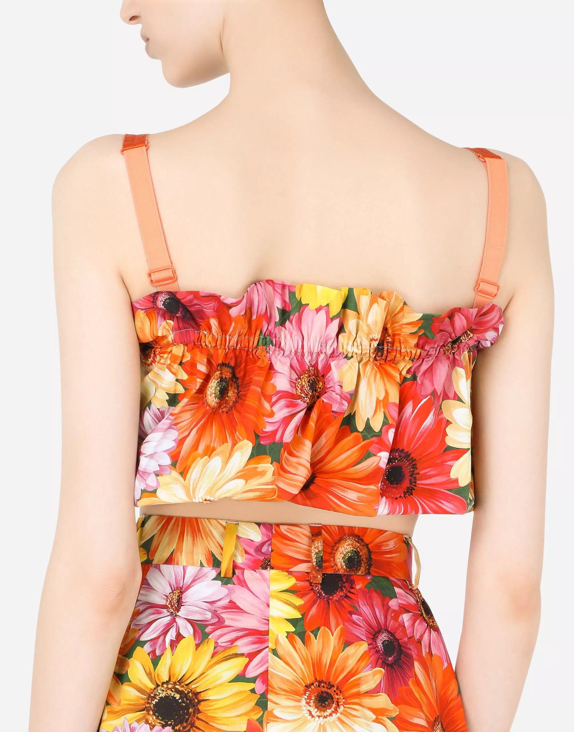 Dolce & Gabbana Gerbera-Daisy Print Poplin Top