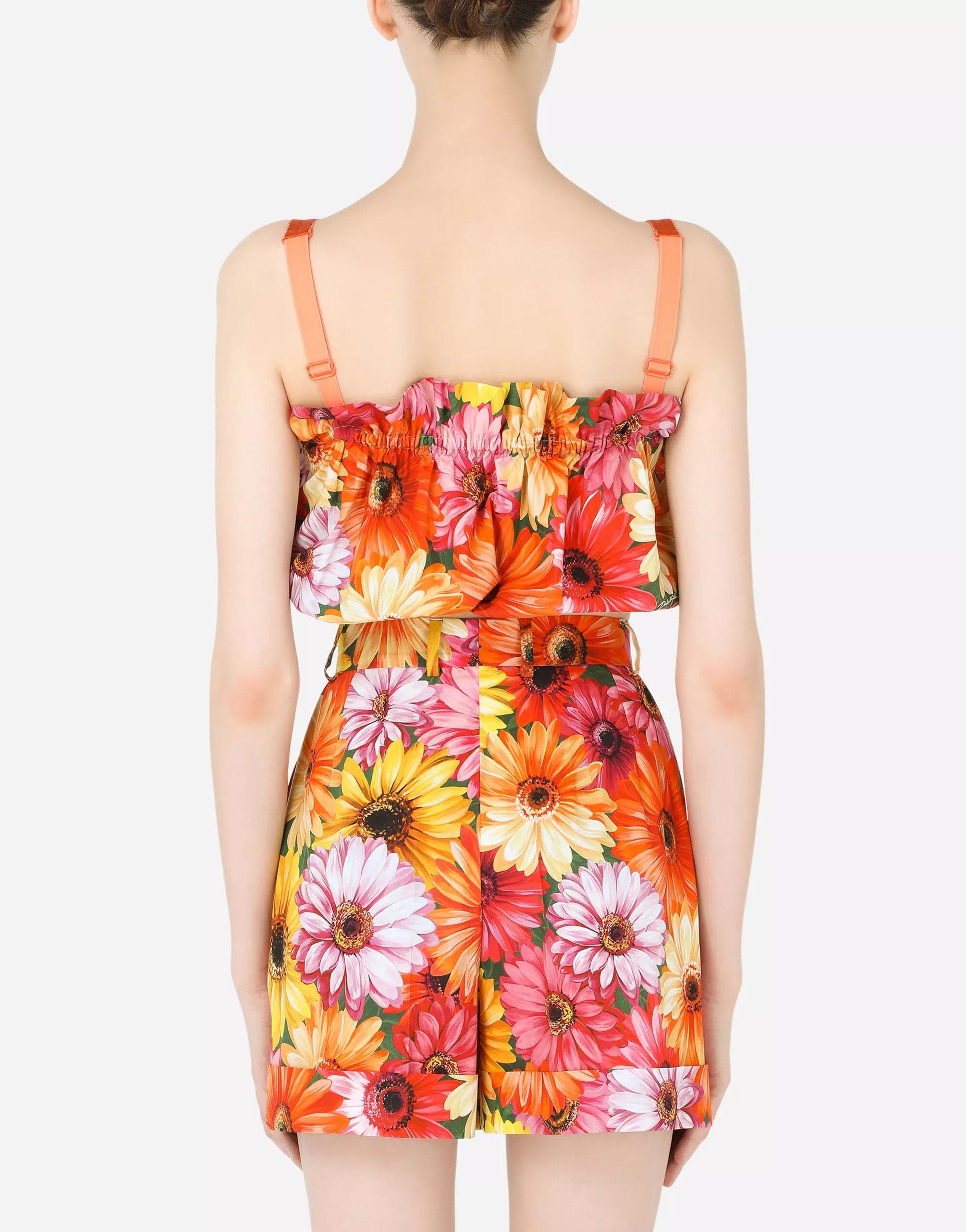 Dolce & Gabbana Gerbera-Daisy Print Poplin Top