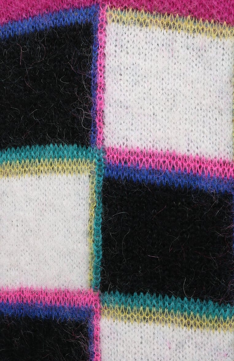 Dolce & Gabbana Glitch Designed V-Neck Sweater