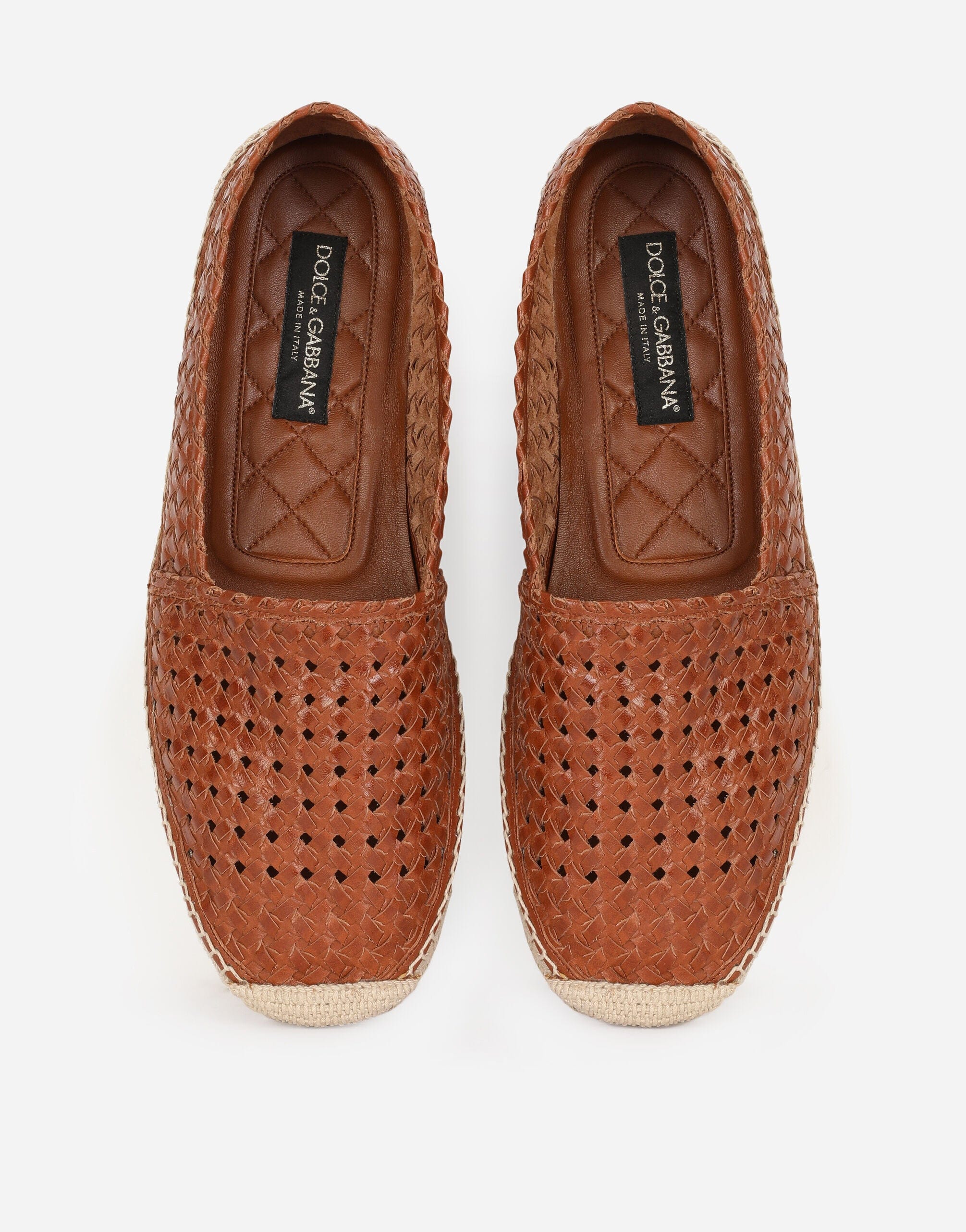 Dolce & Gabbana Goatskin Woven Espadrilles
