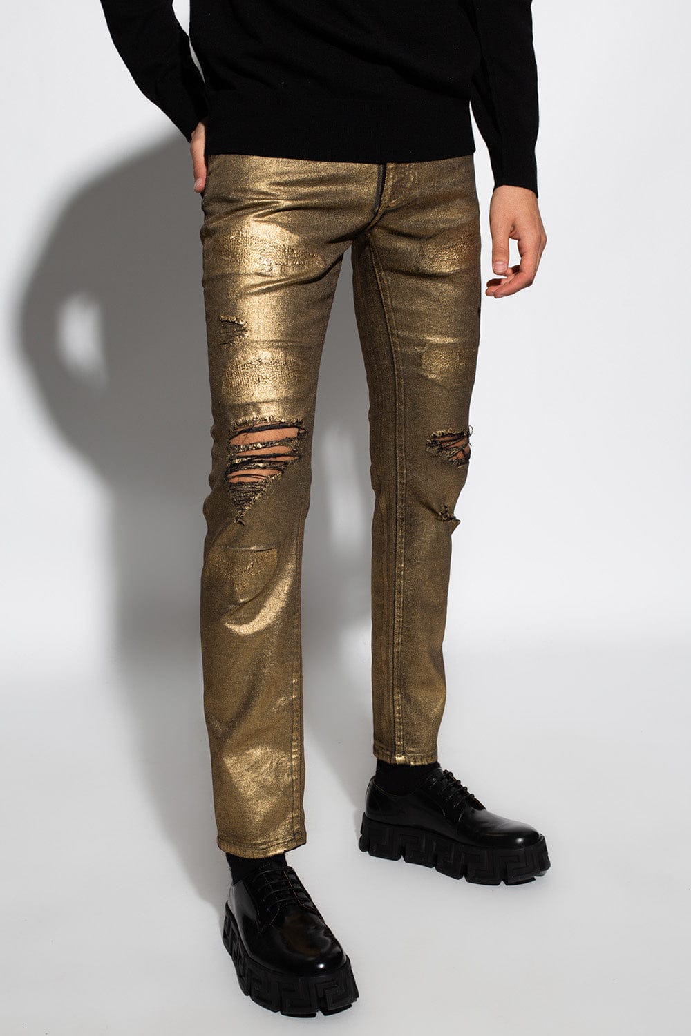 Dolce & Gabbana Gold Coating Skinny Stretch Jeans