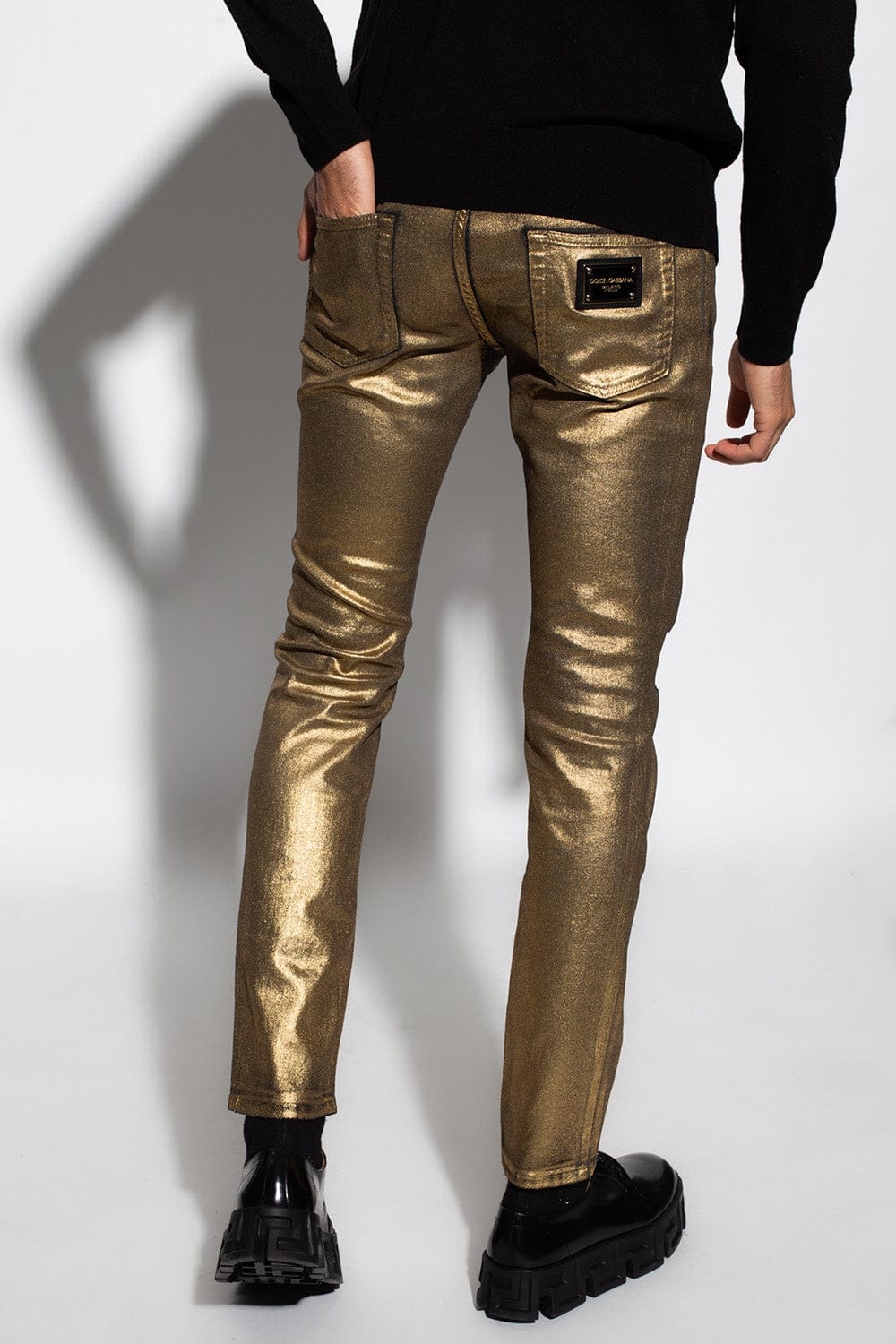 Dolce & Gabbana Gold Coating Skinny Stretch Jeans
