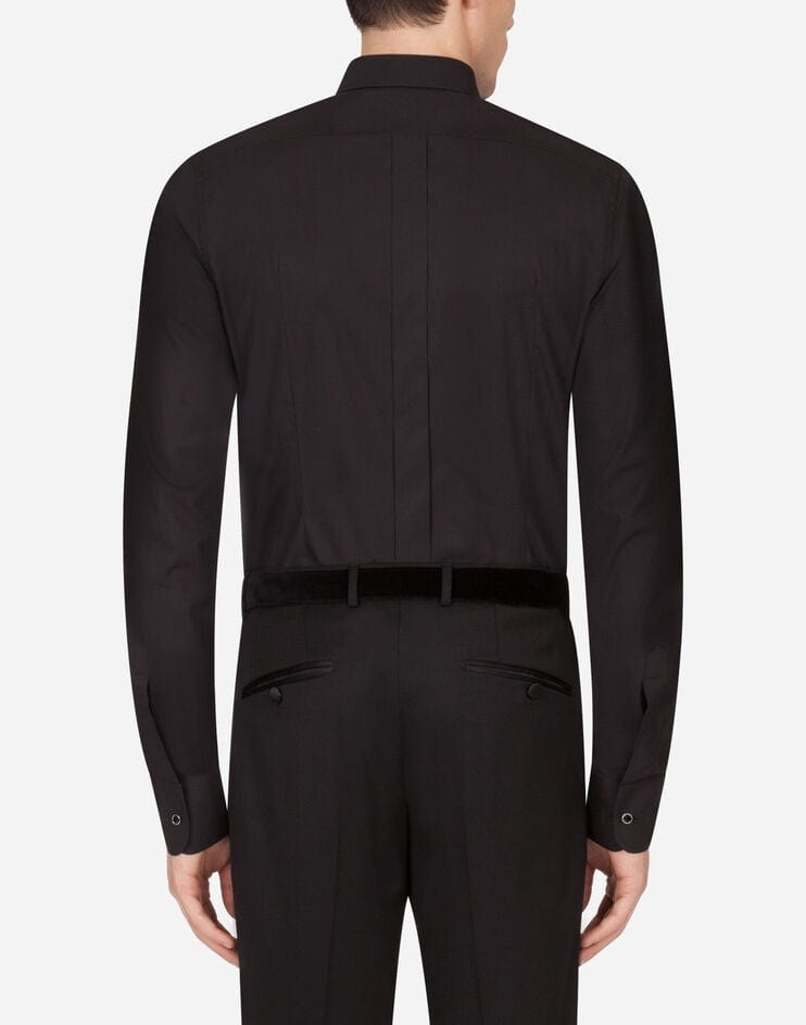 Dolce & Gabbana Gold-Fit Tuxedo Shirt