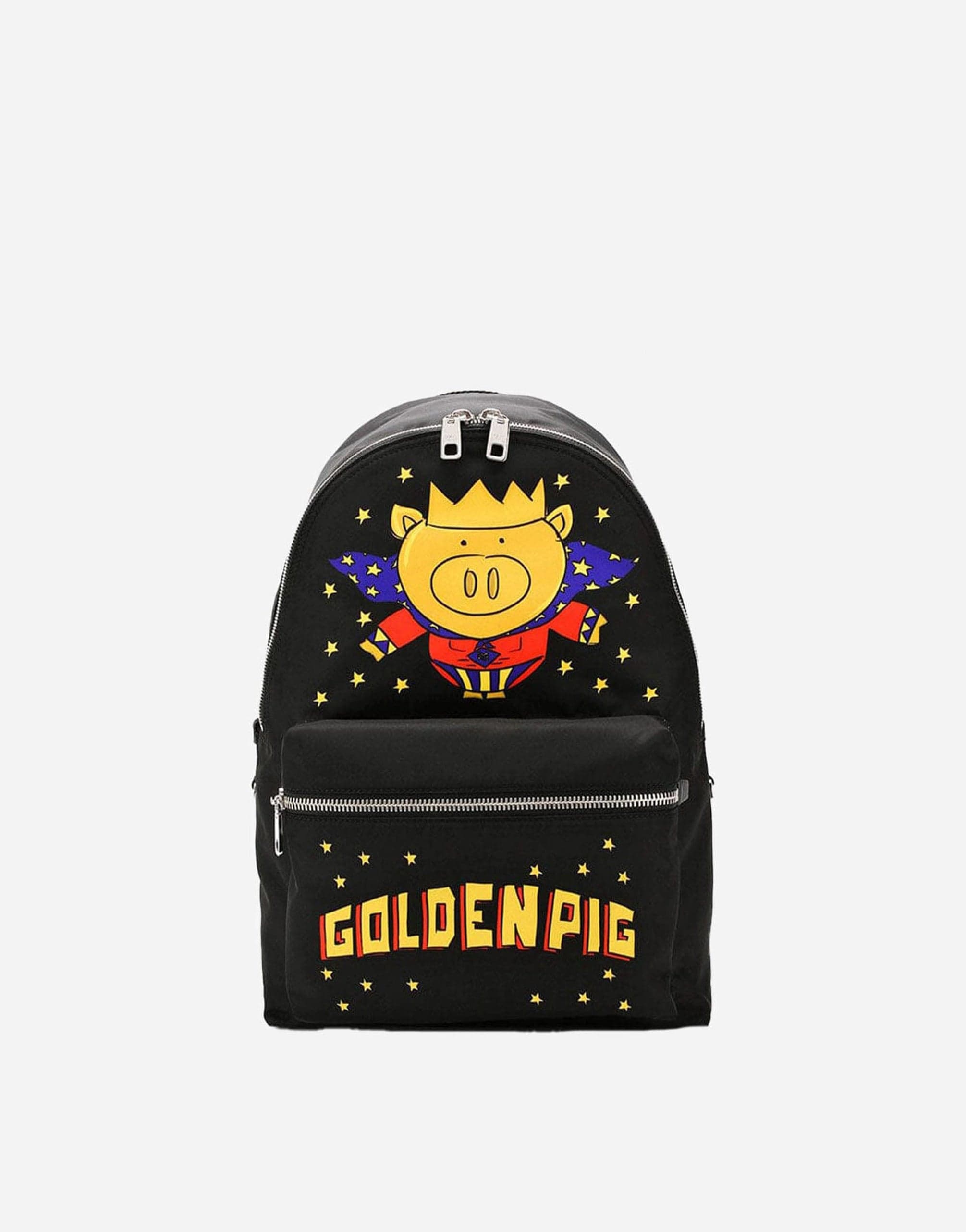 Dolce & Gabbana Golden Pig Print Backpack