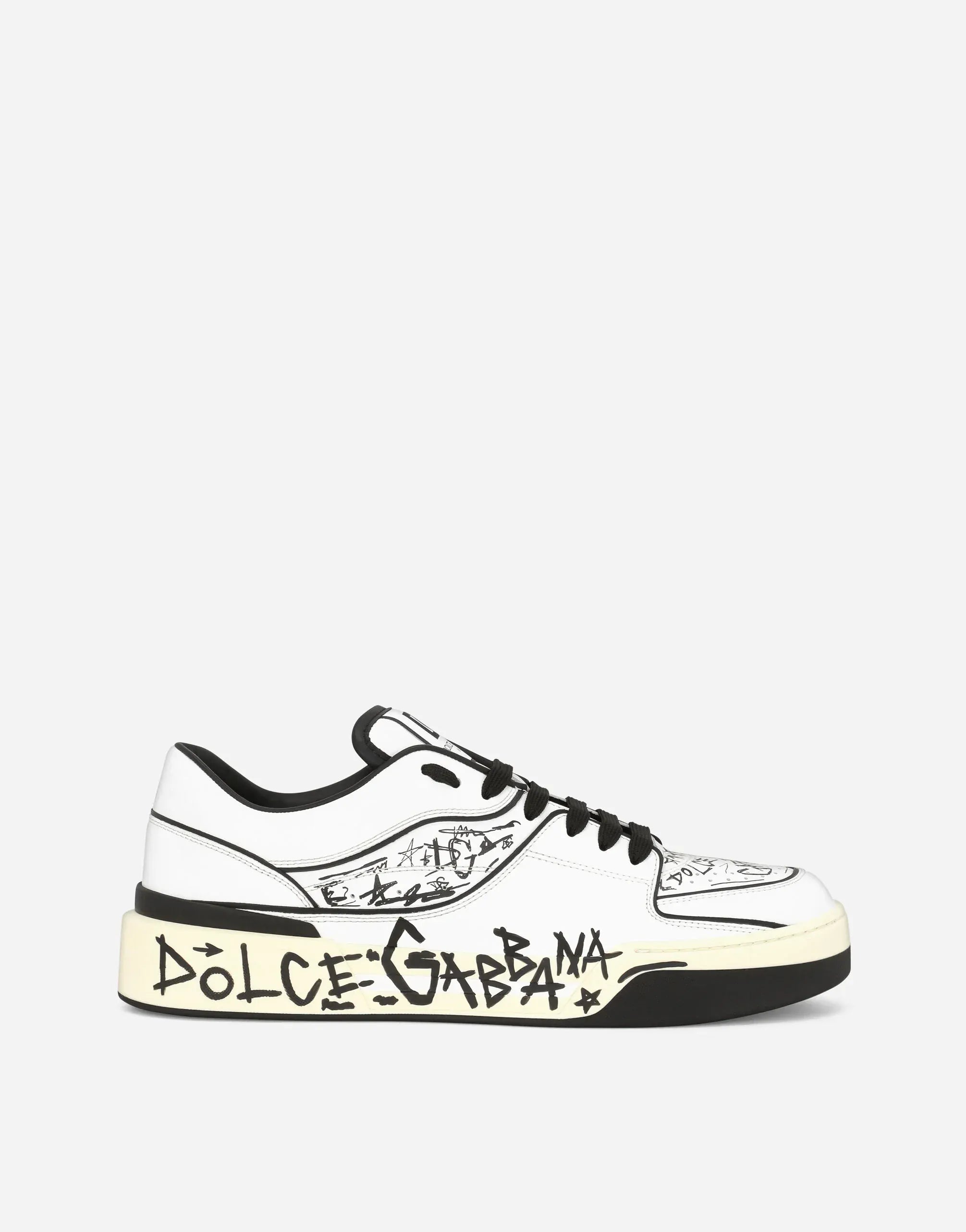 Dolce & Gabbana Graffiti-Print New Roma Sneakers