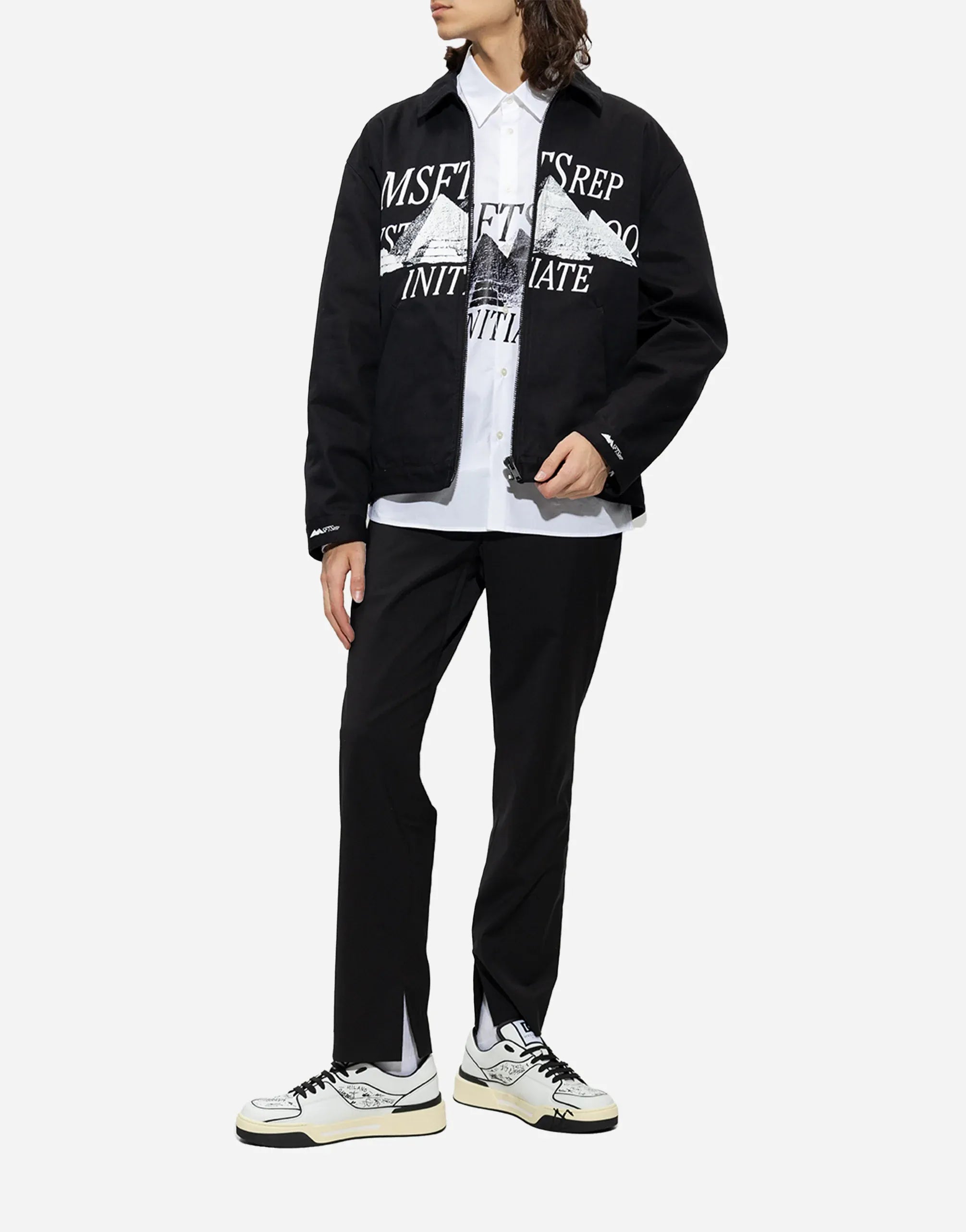 Dolce & Gabbana Graffiti-Print New Roma Sneakers