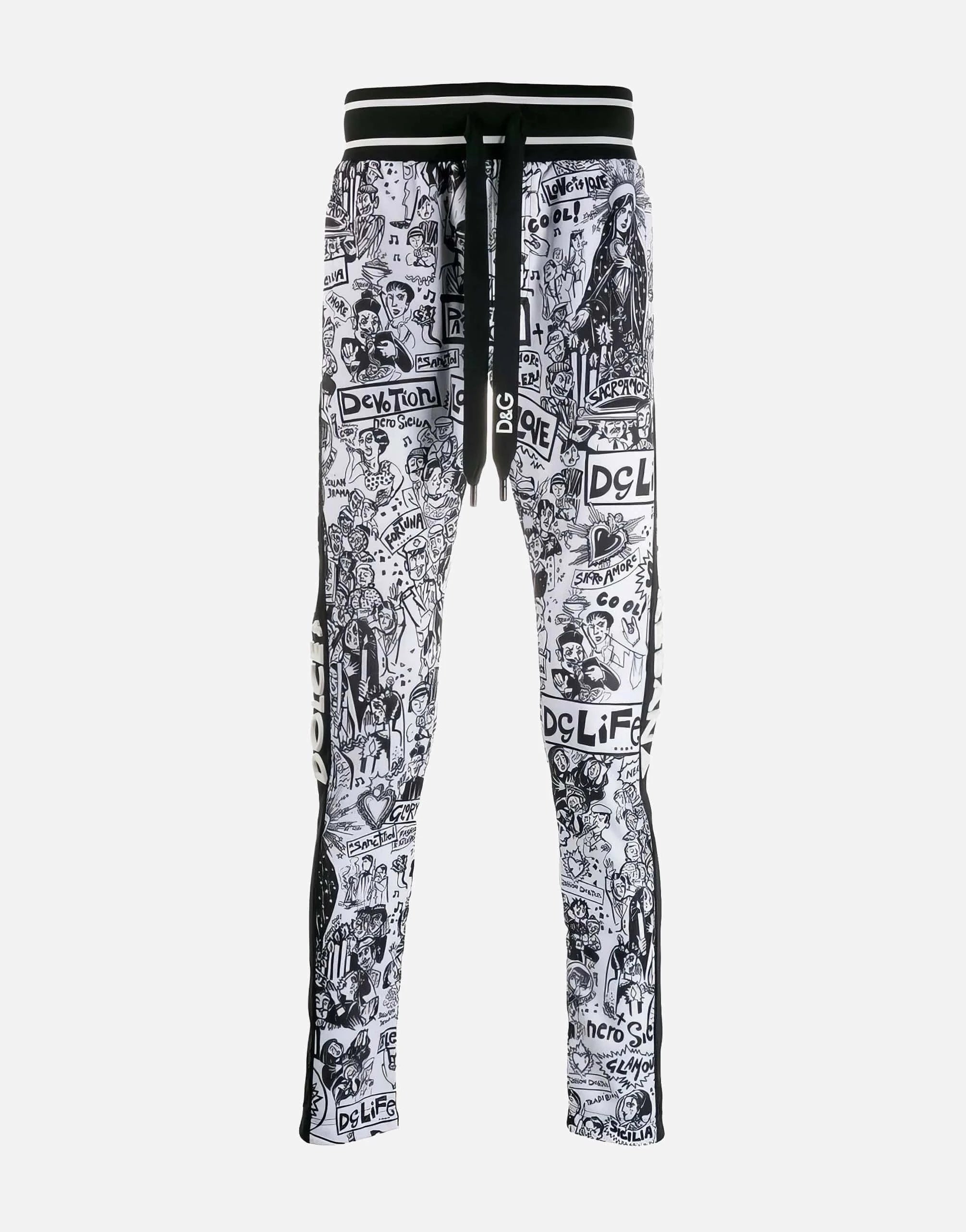 Dolce & Gabbana Graffiti-Print Sweatpants