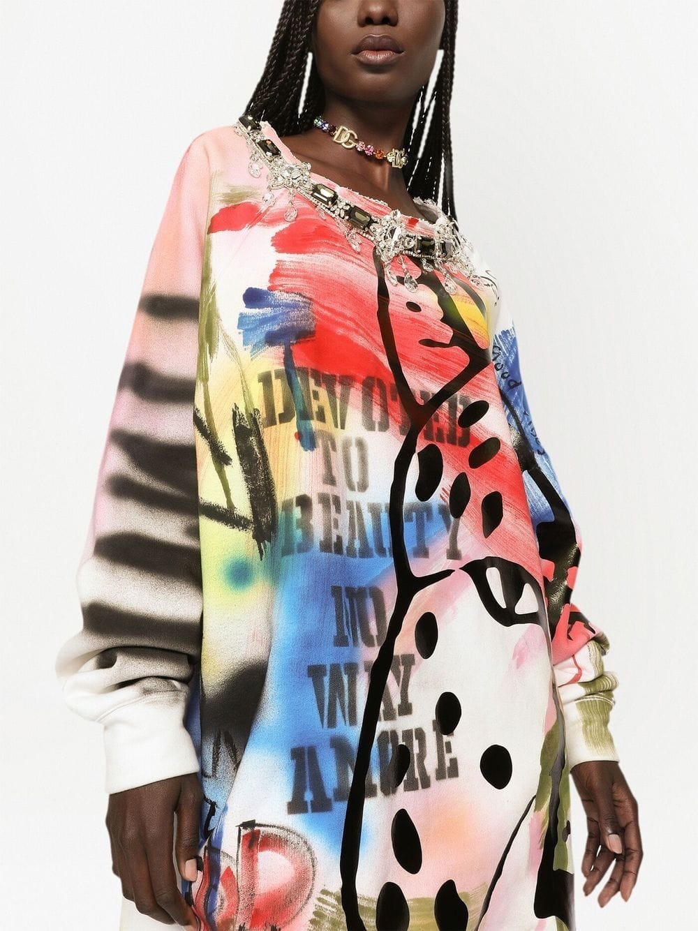 Dolce & Gabbana Graffiti Print Sweatshirt