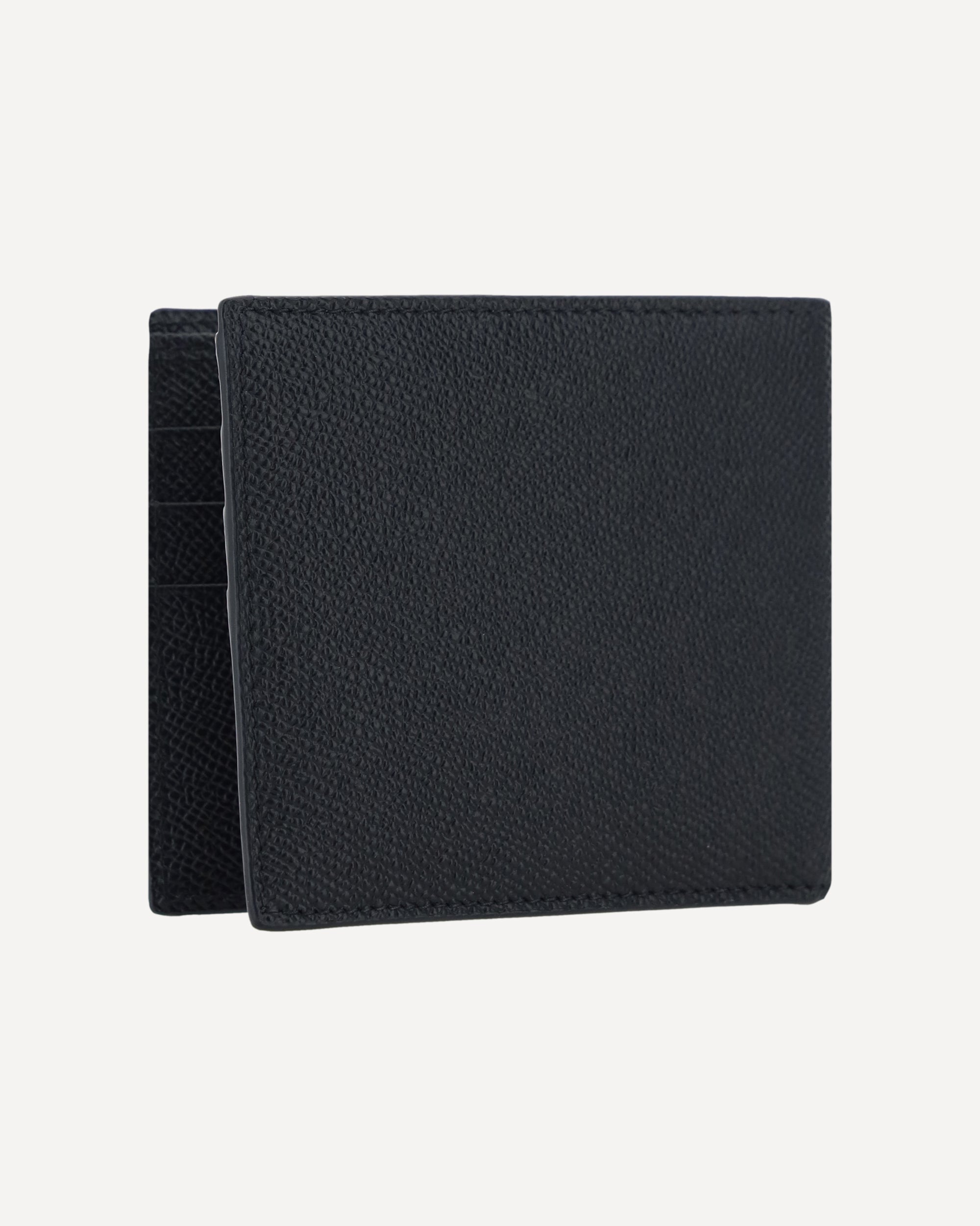Dolce & Gabbana Grained Leather Wallet Metallic Plaque - alternate view