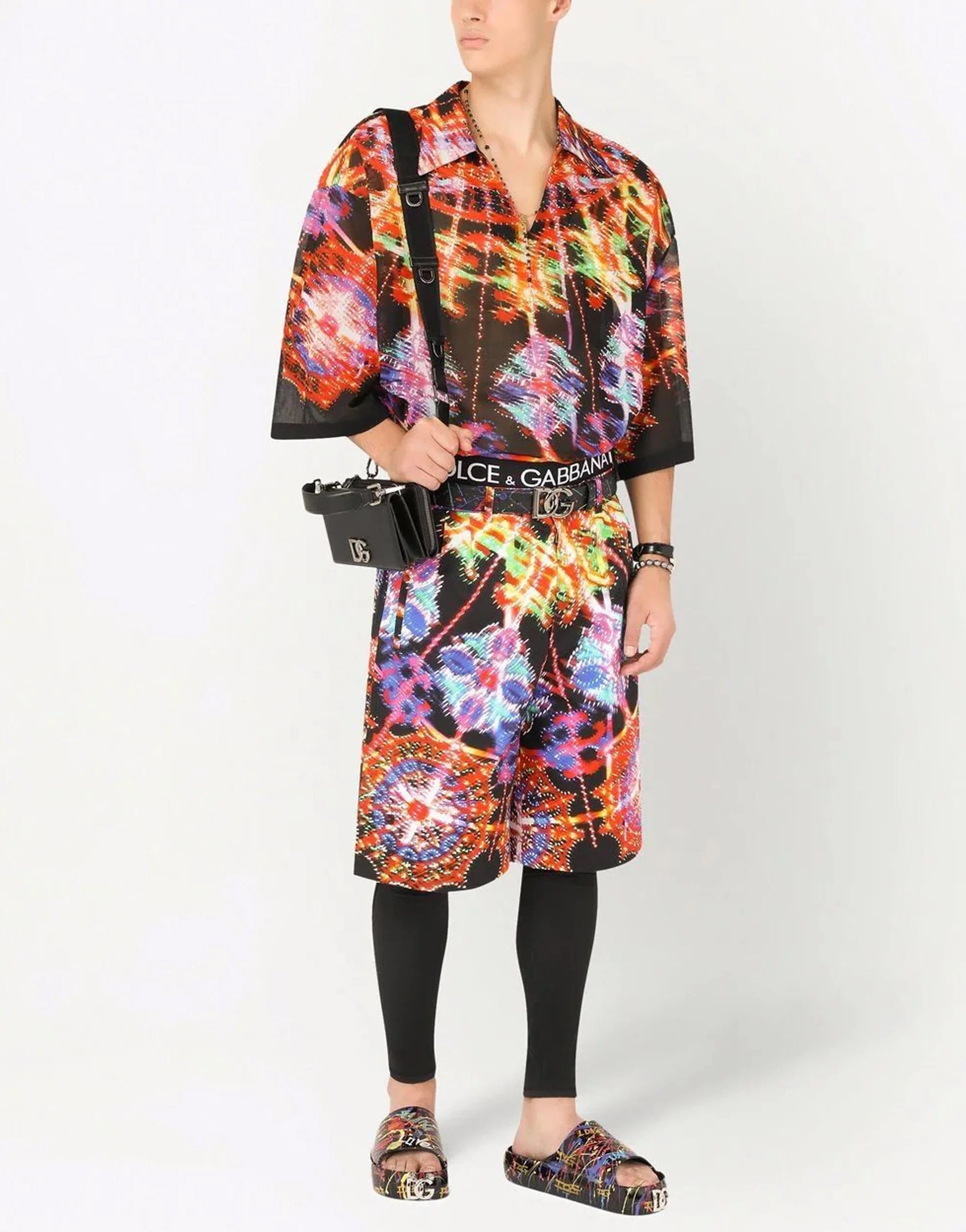 Dolce & Gabbana Graphic-Print Cotton Shirt