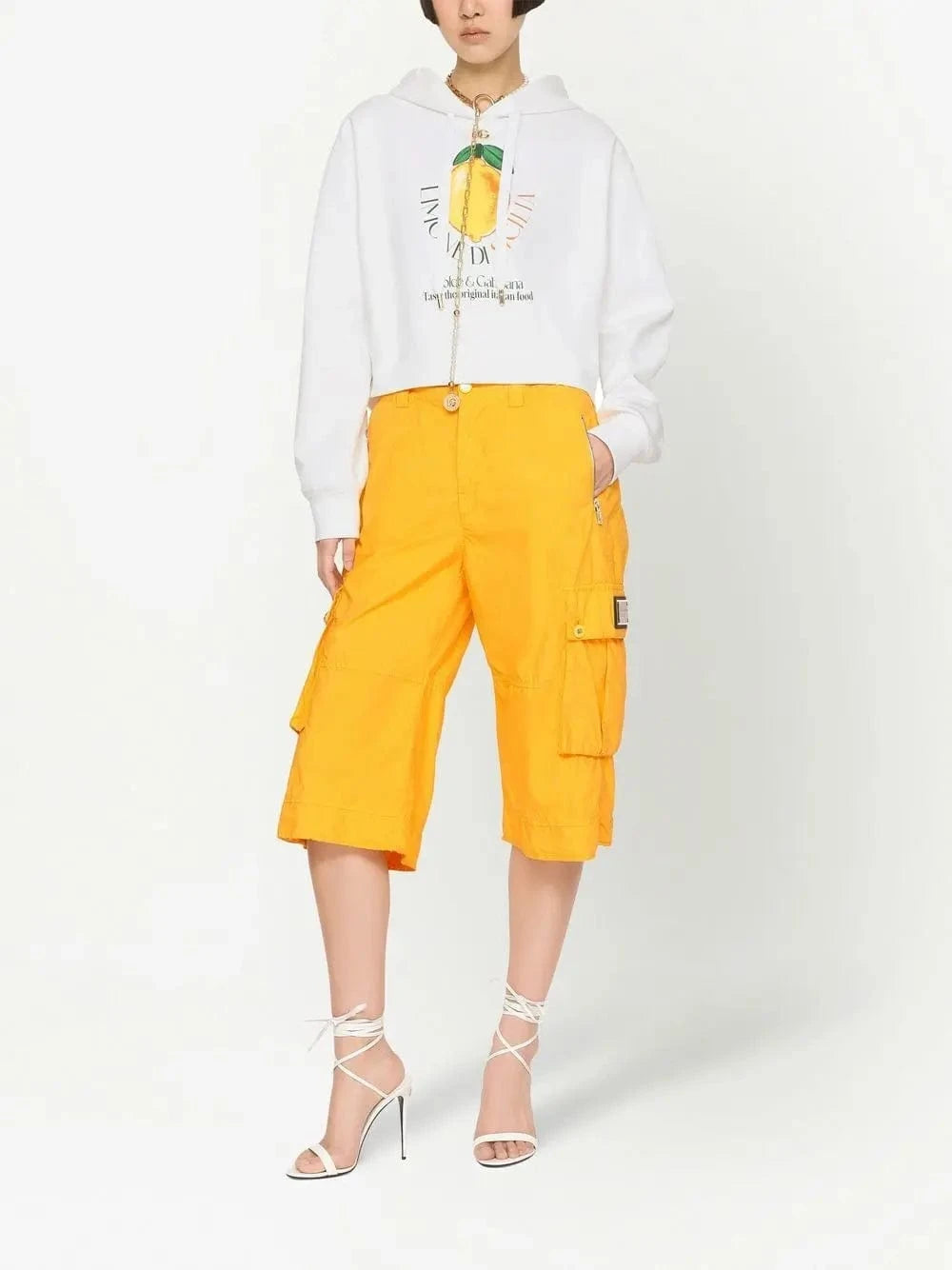 Dolce & Gabbana Graphic-Print Drawstring Hoodie