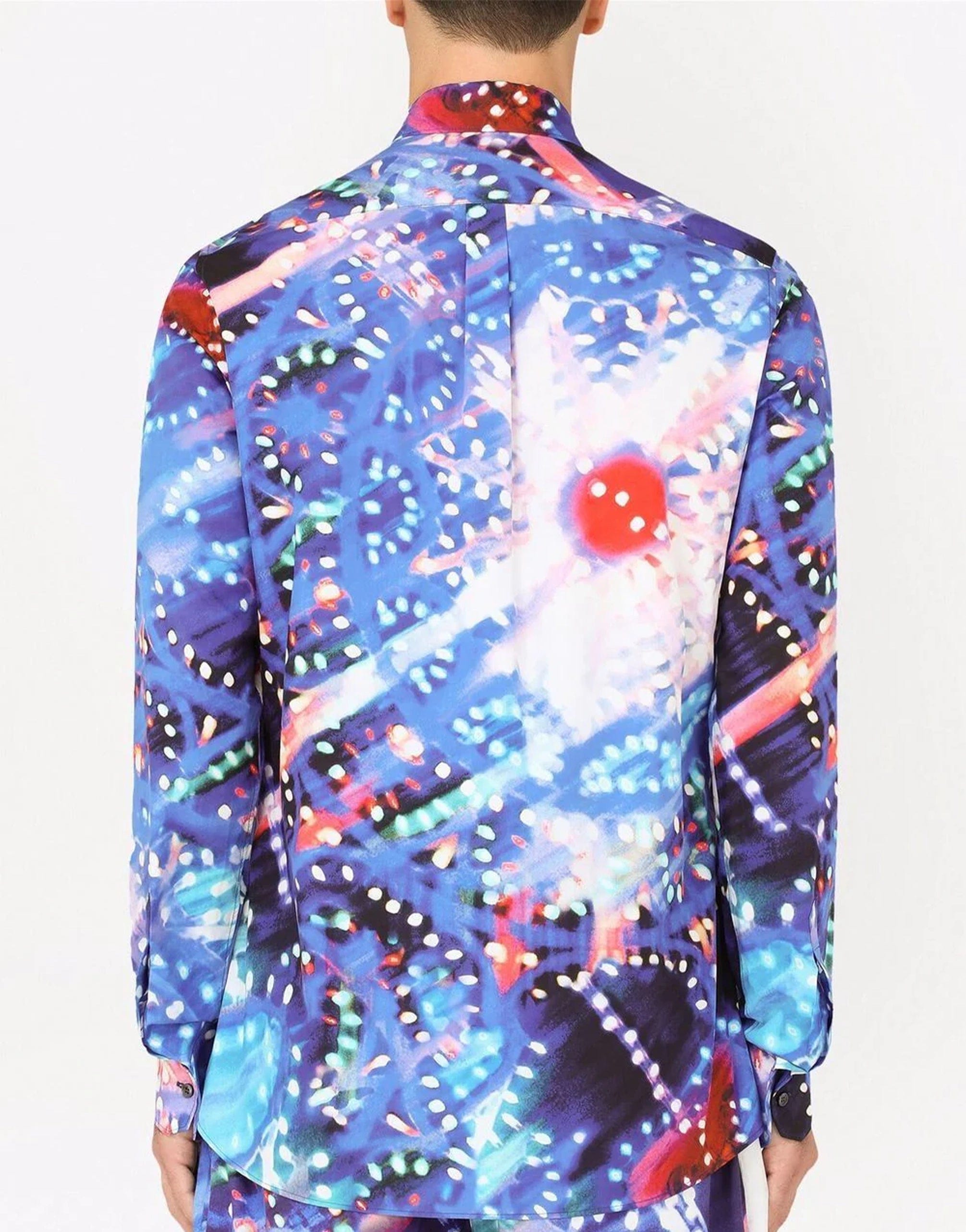 Dolce & Gabbana Graphic-Print Long-Sleeve Shirt