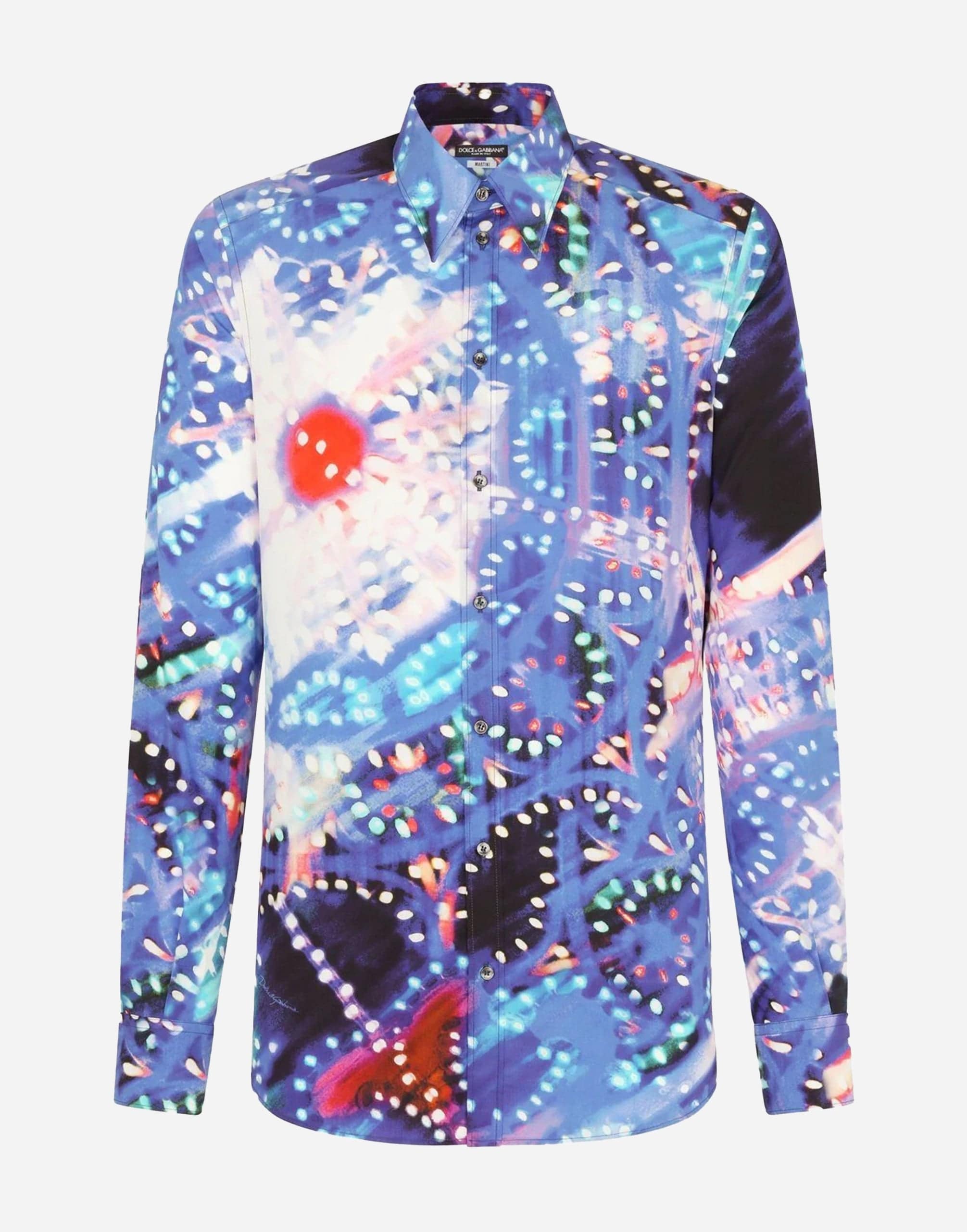 Dolce & Gabbana Graphic-Print Long-Sleeve Shirt