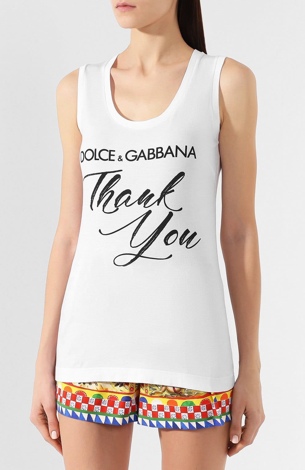 Dolce & Gabbana Graphic-Printed Tank Top