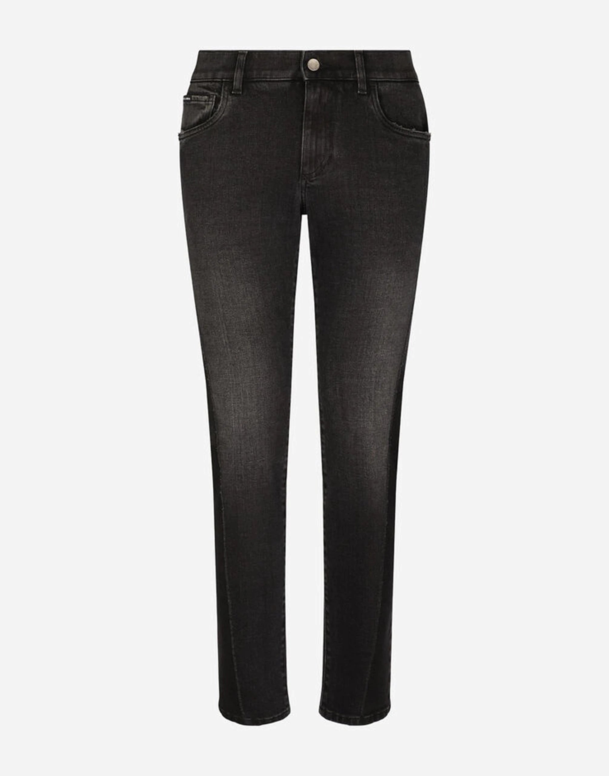 Dolce & Gabbana Gray Wash Slim-Fit Stretch Jeans