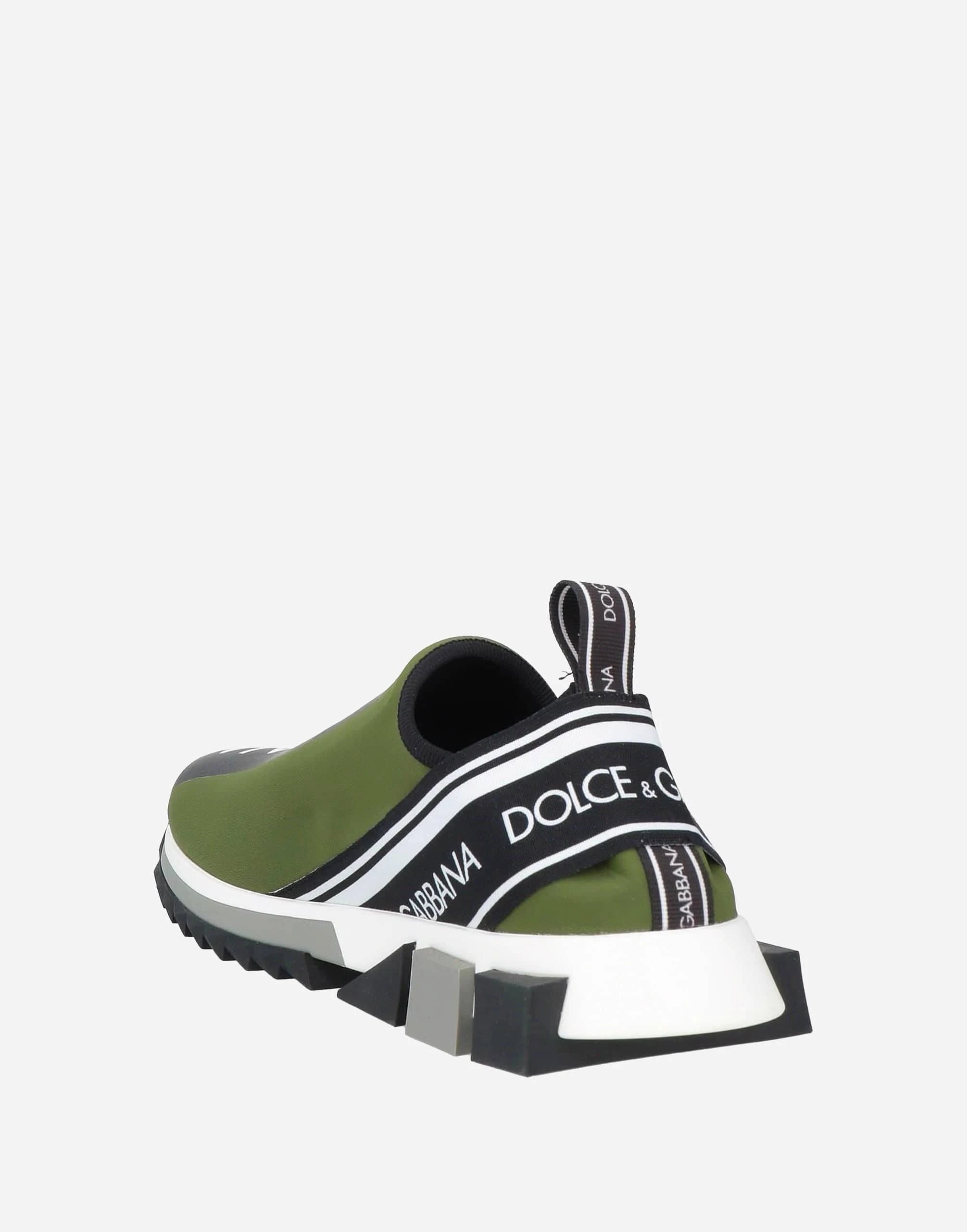 Dolce & Gabbana Green Slip-On Sorrento Sneakers
