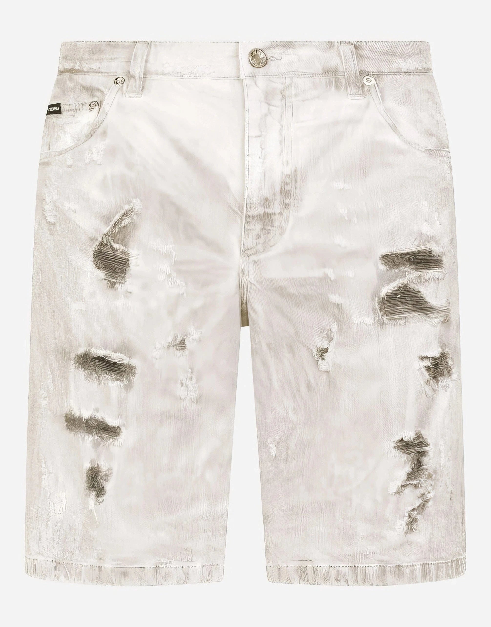 Dolce & Gabbana Grey Wash Denim Shorts