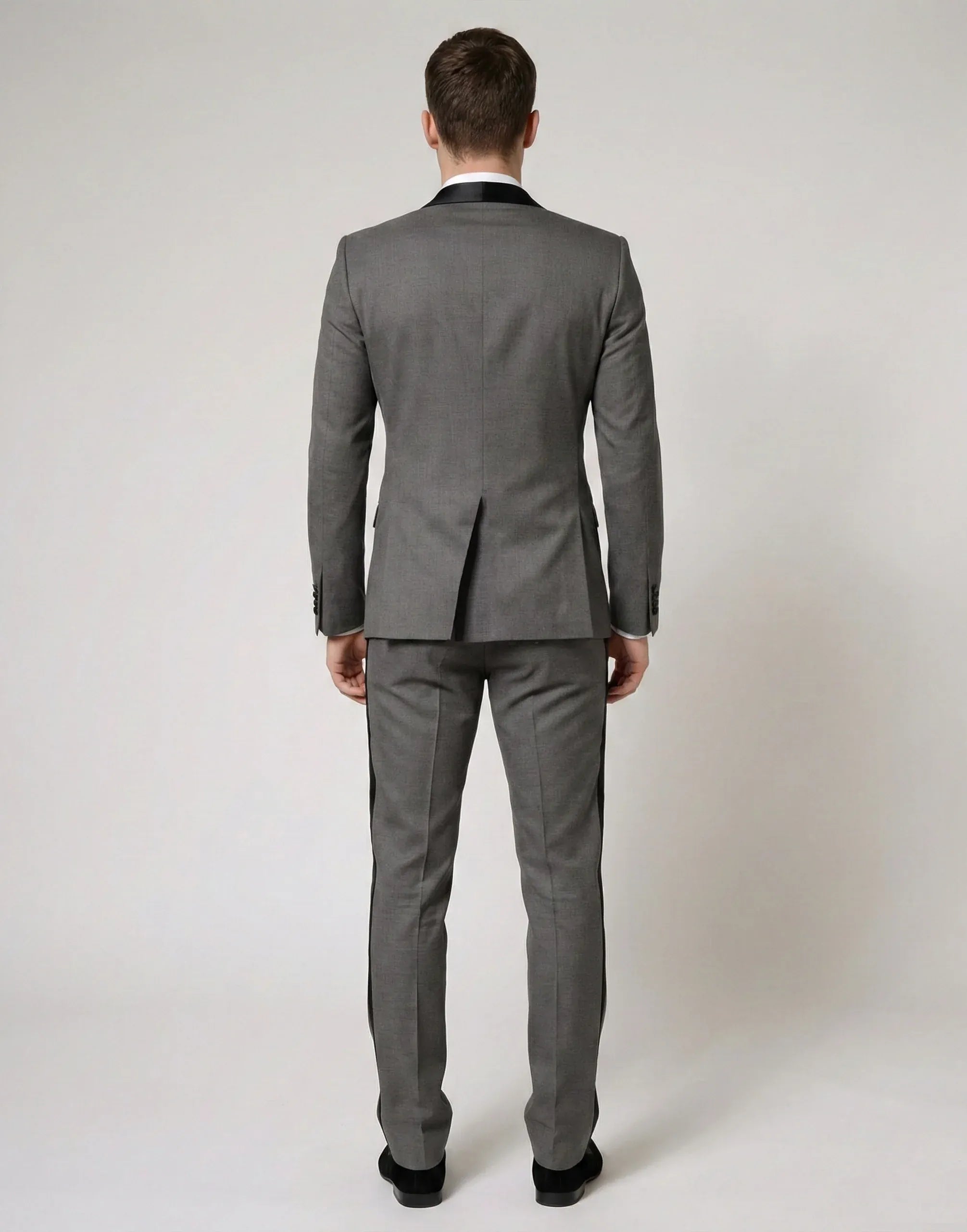 Dolce & Gabbana Grey Wool Three-Piece Suit