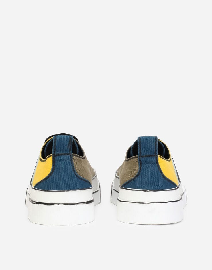 Dolce & Gabbana Hand-Painted Canvas Portofino Sneakers