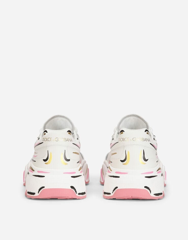 Dolce & Gabbana Hand-Painted Leather Daymaster Sneakers