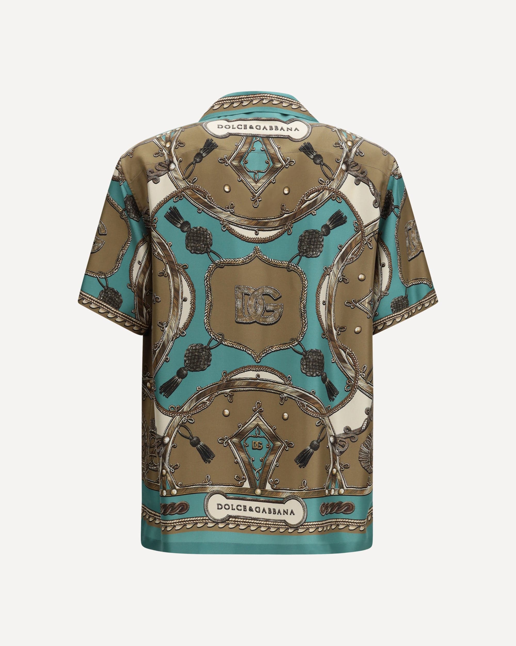 Hawaii Shirt In Washed Silk Twill With Cargo Print - alternate view