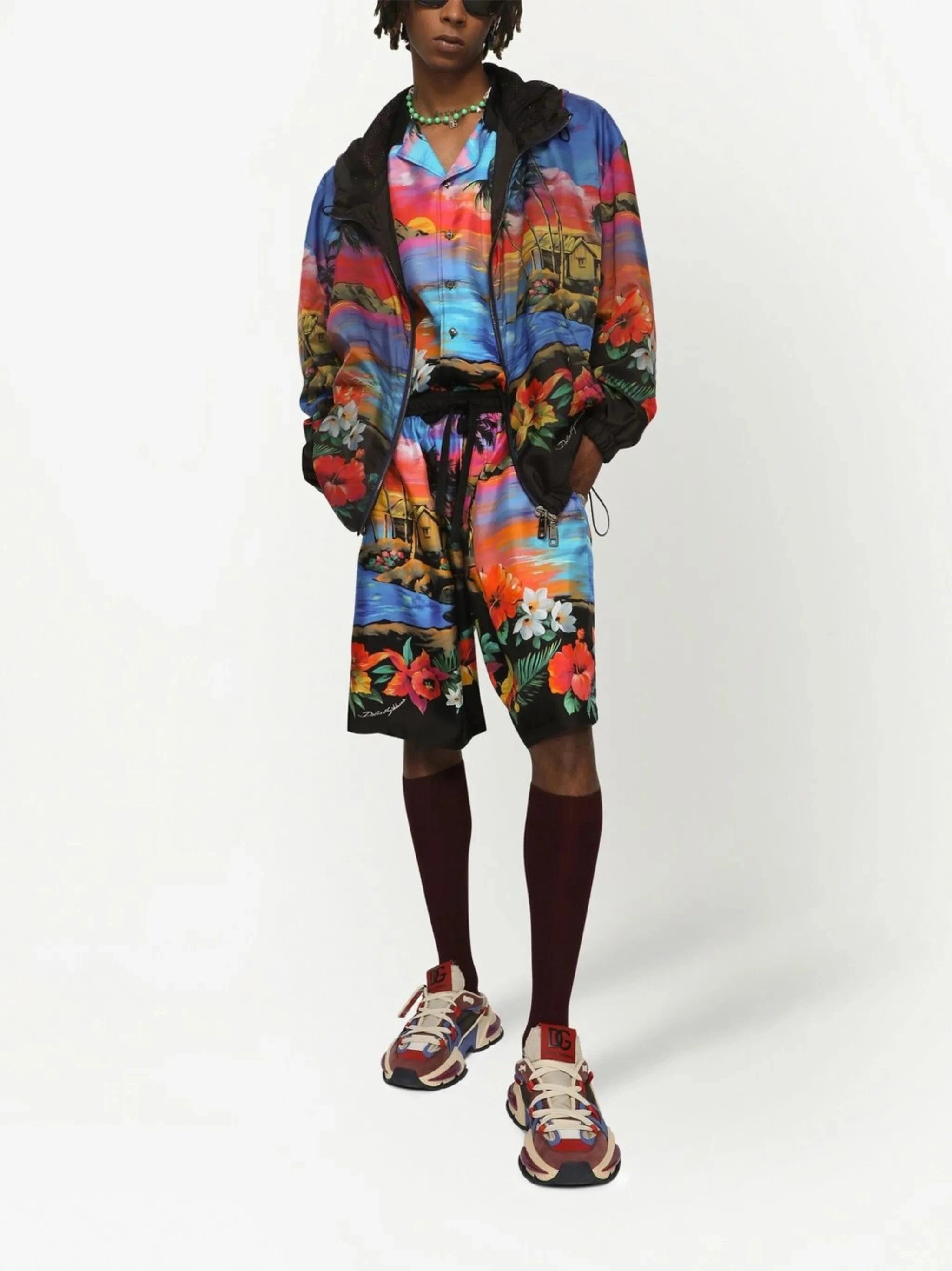 Dolce & Gabbana Hawaiian-Print Jacket