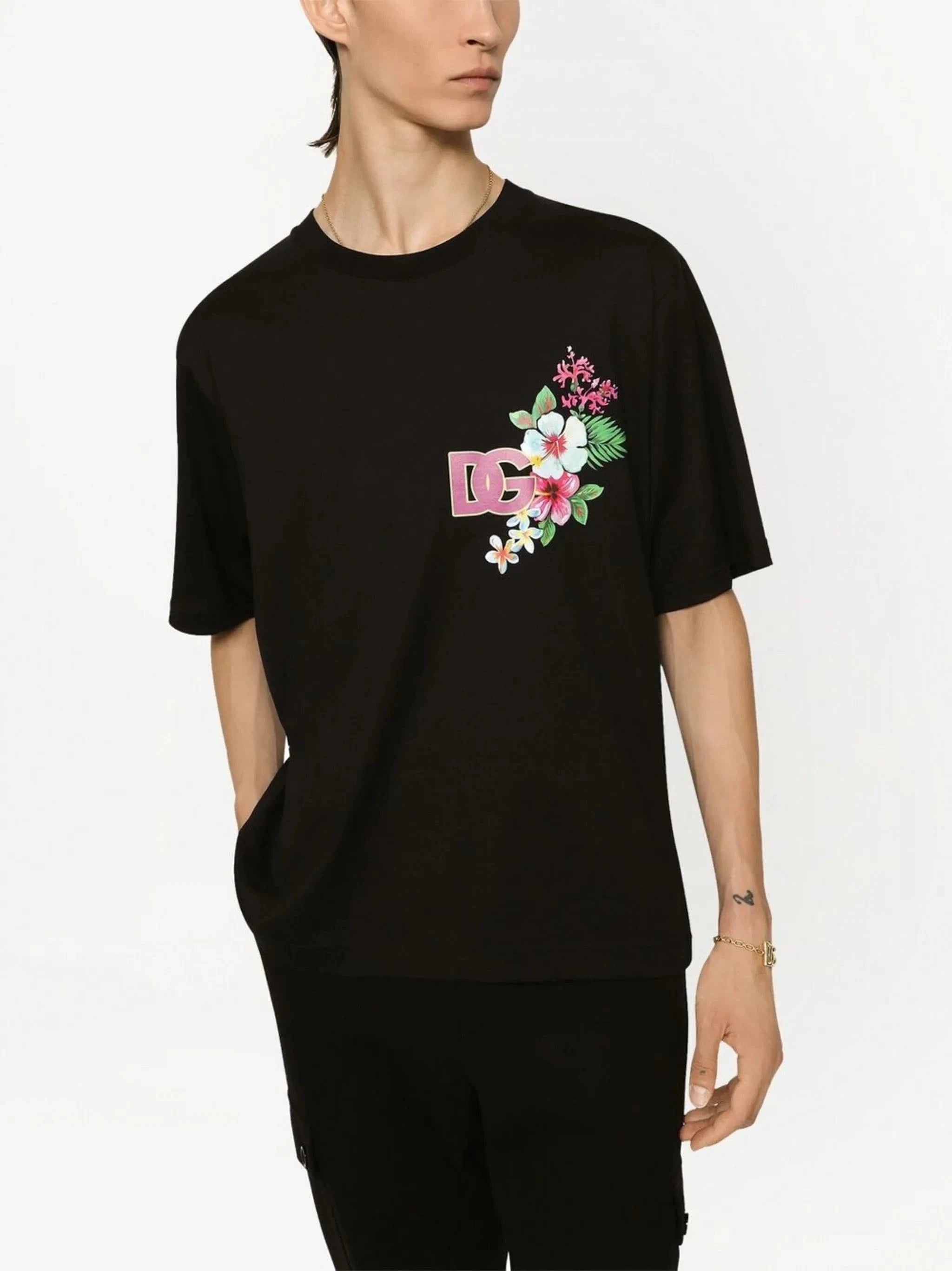 Dolce & Gabbana Hawaiian Print T-Shirt
