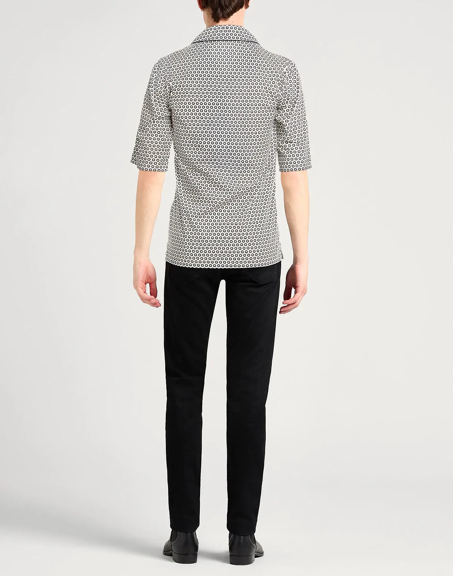 Dolce & Gabbana Heart & Club Print Silk Shirt