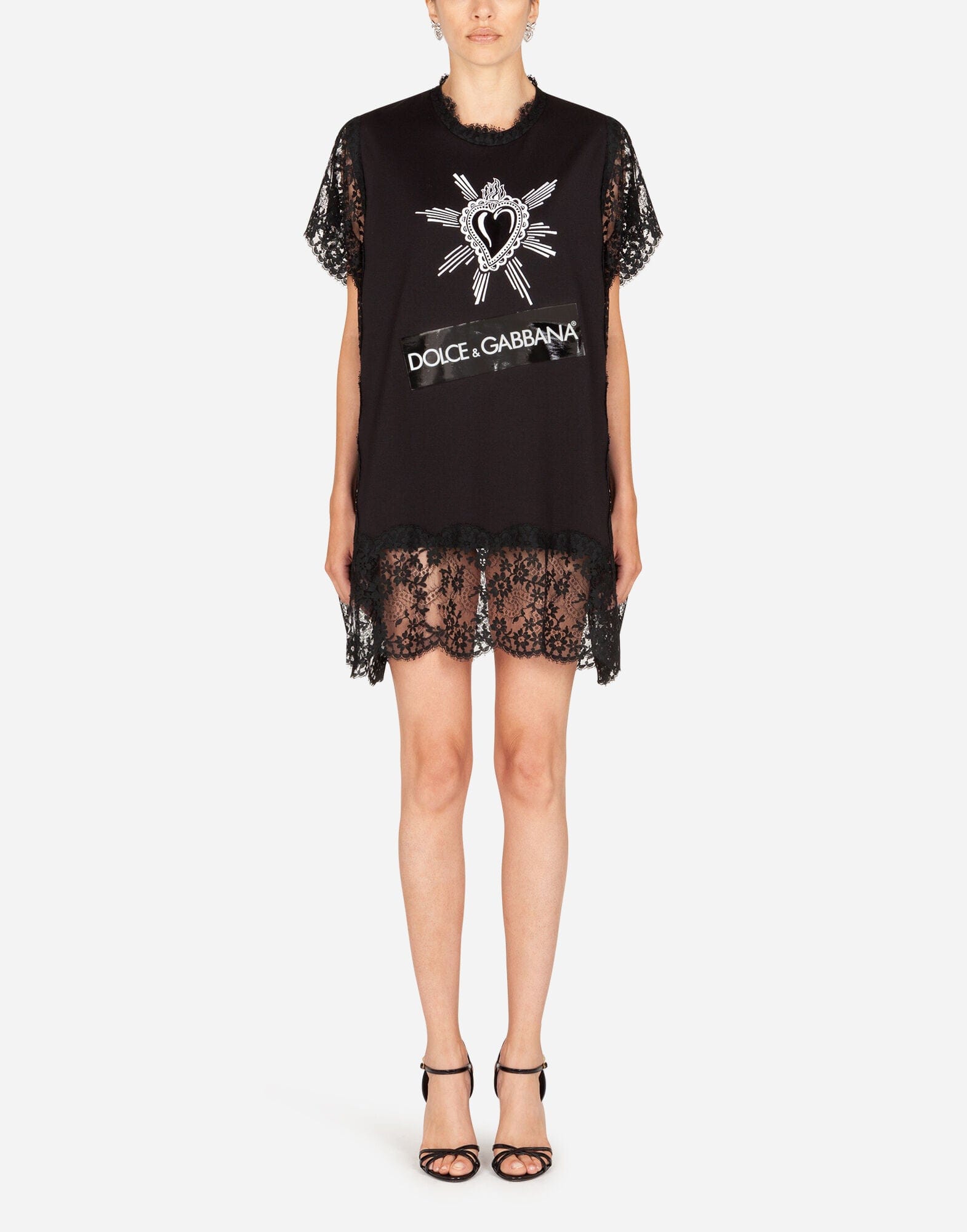 Dolce & Gabbana Heart Embroidery T-Shirt