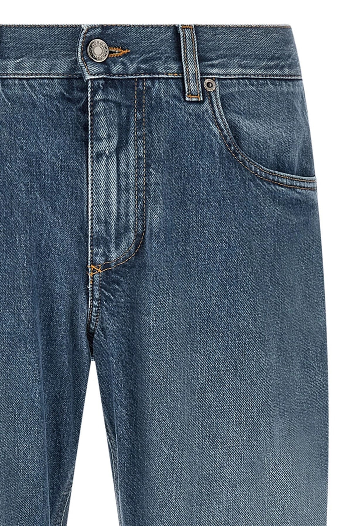 Dolce & Gabbana Dolce & Gabbana Heraldic Embroidery Straight Leg Jeans