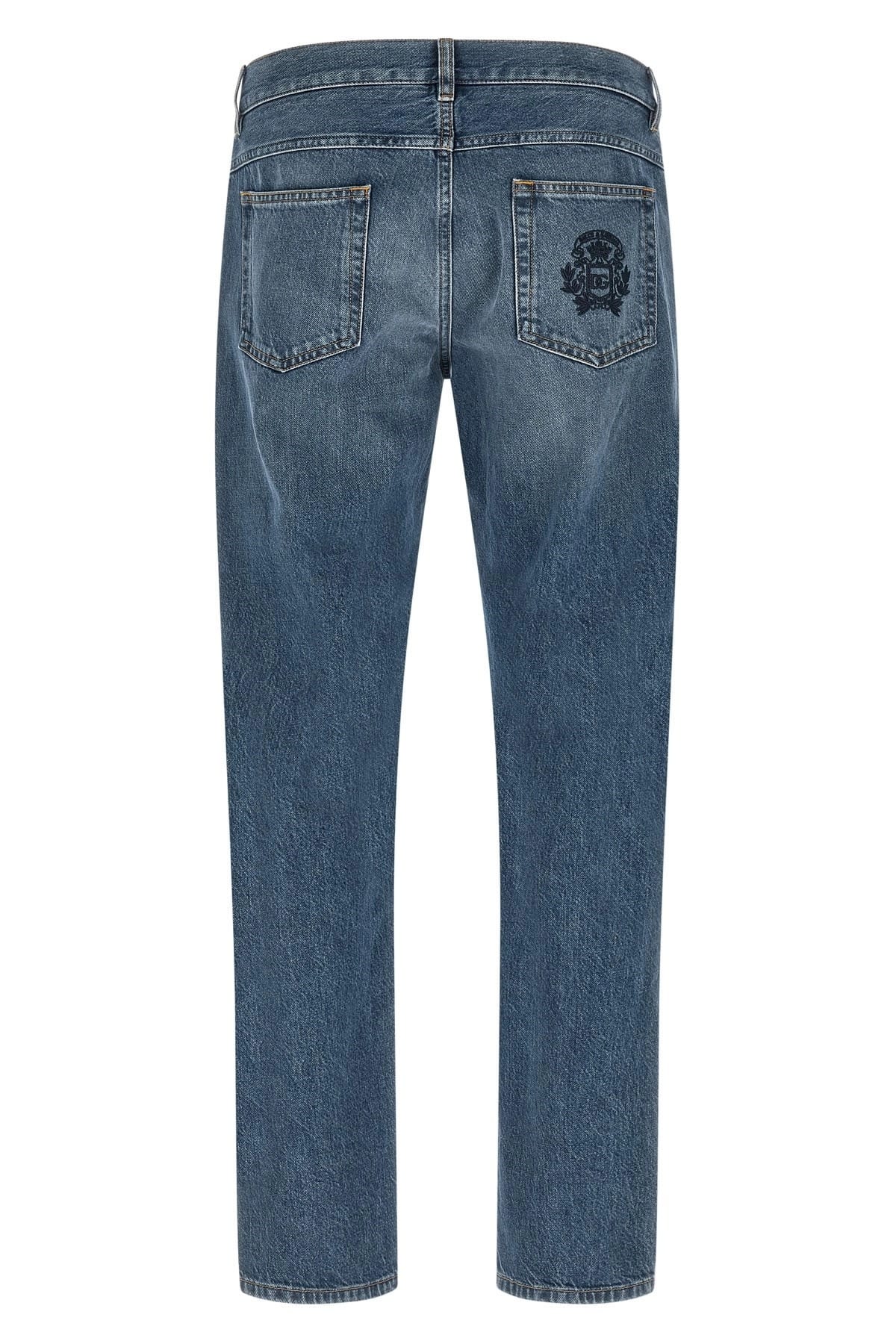 Dolce & Gabbana Dolce & Gabbana Heraldic Embroidery Straight Leg Jeans